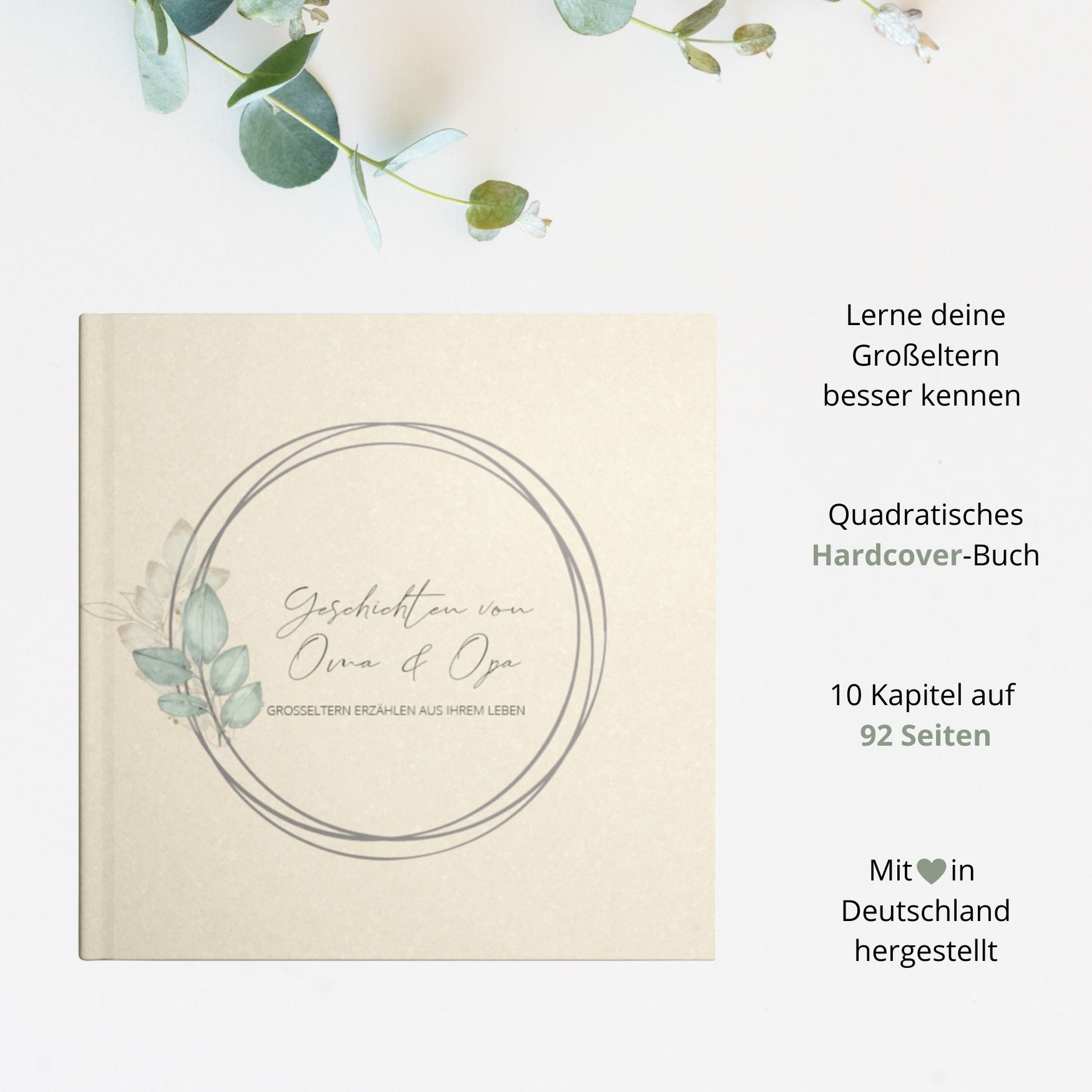 Briefzauber Notizbuch Erinnerungsbuch - Enkelkindalbum, Einschreibbuch/Geschenk Großeltern