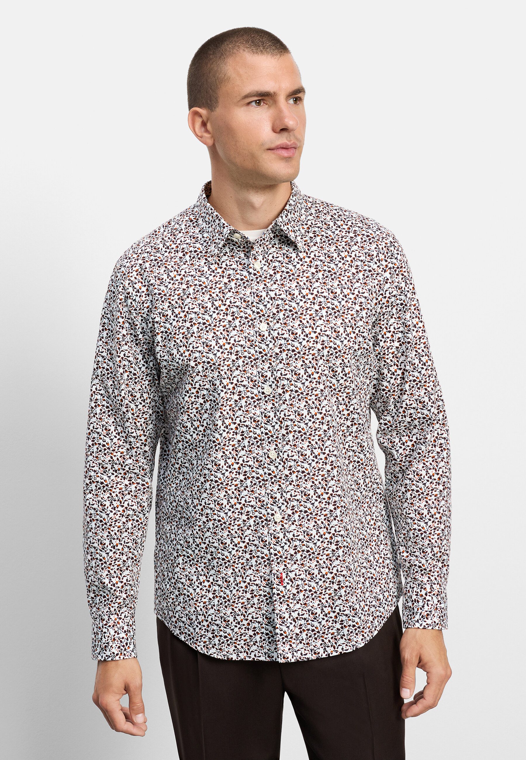 OLYMP Langarmhemd OLYMP Casual, Regular Fit, Kent