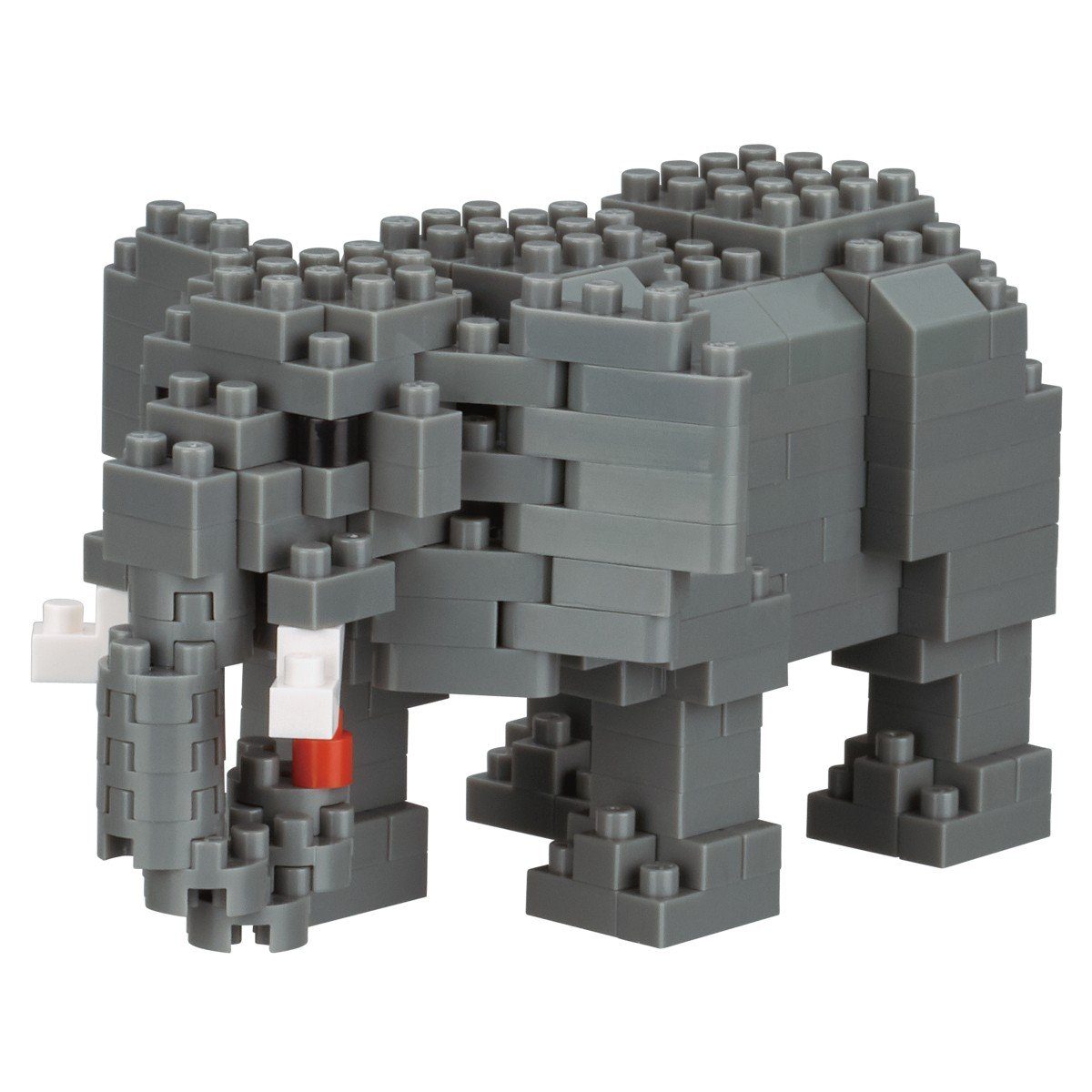 nanoblock Steckpuzzle NBC-295 Microsize Elefant 200 Teile 3D Puzzle, 200 Puzzleteile