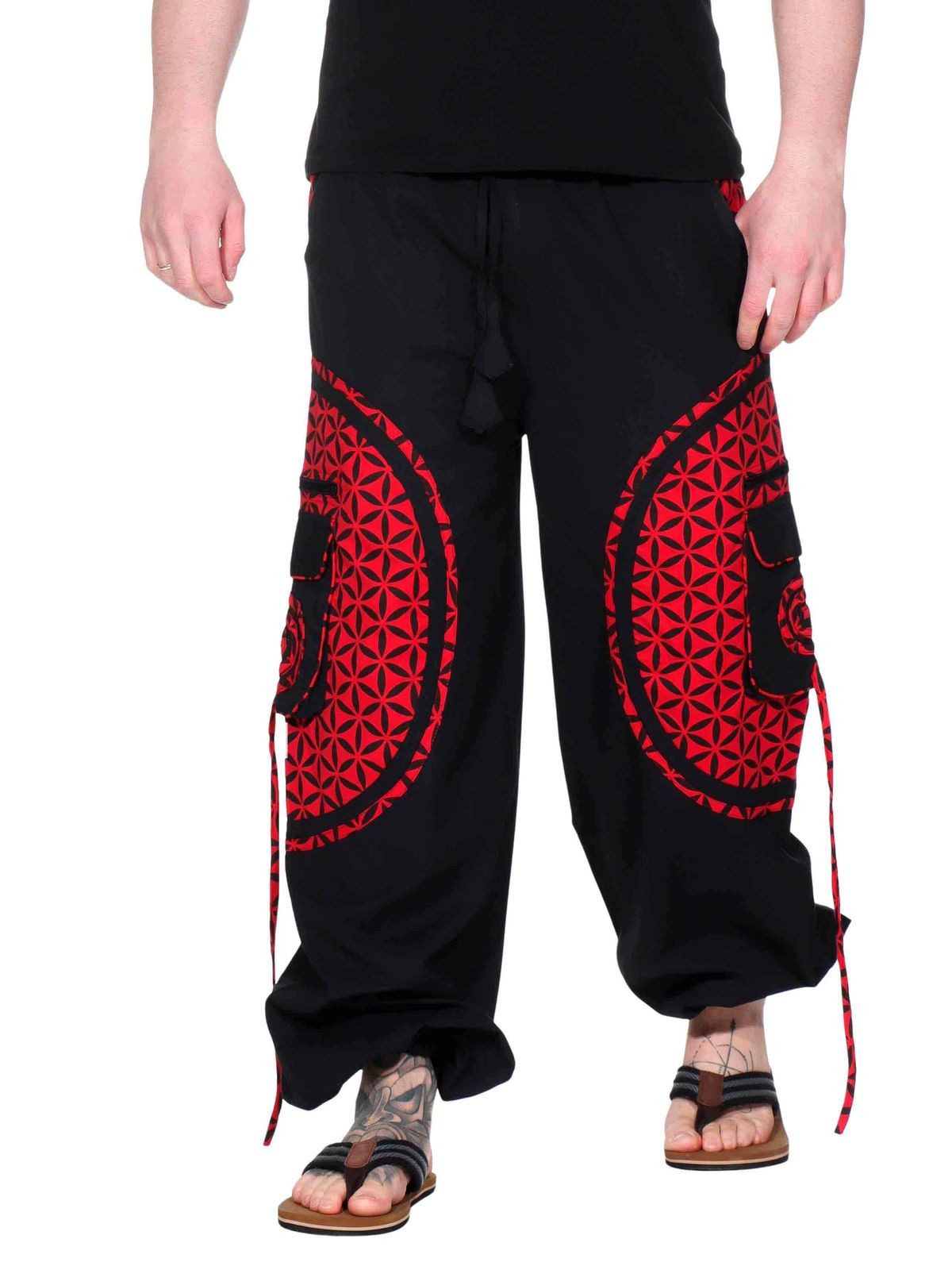 KUNST UND MAGIE Haremshose KUNST&MAGIE trendige Baggyhose bunte Lebensblume günstig online kaufen