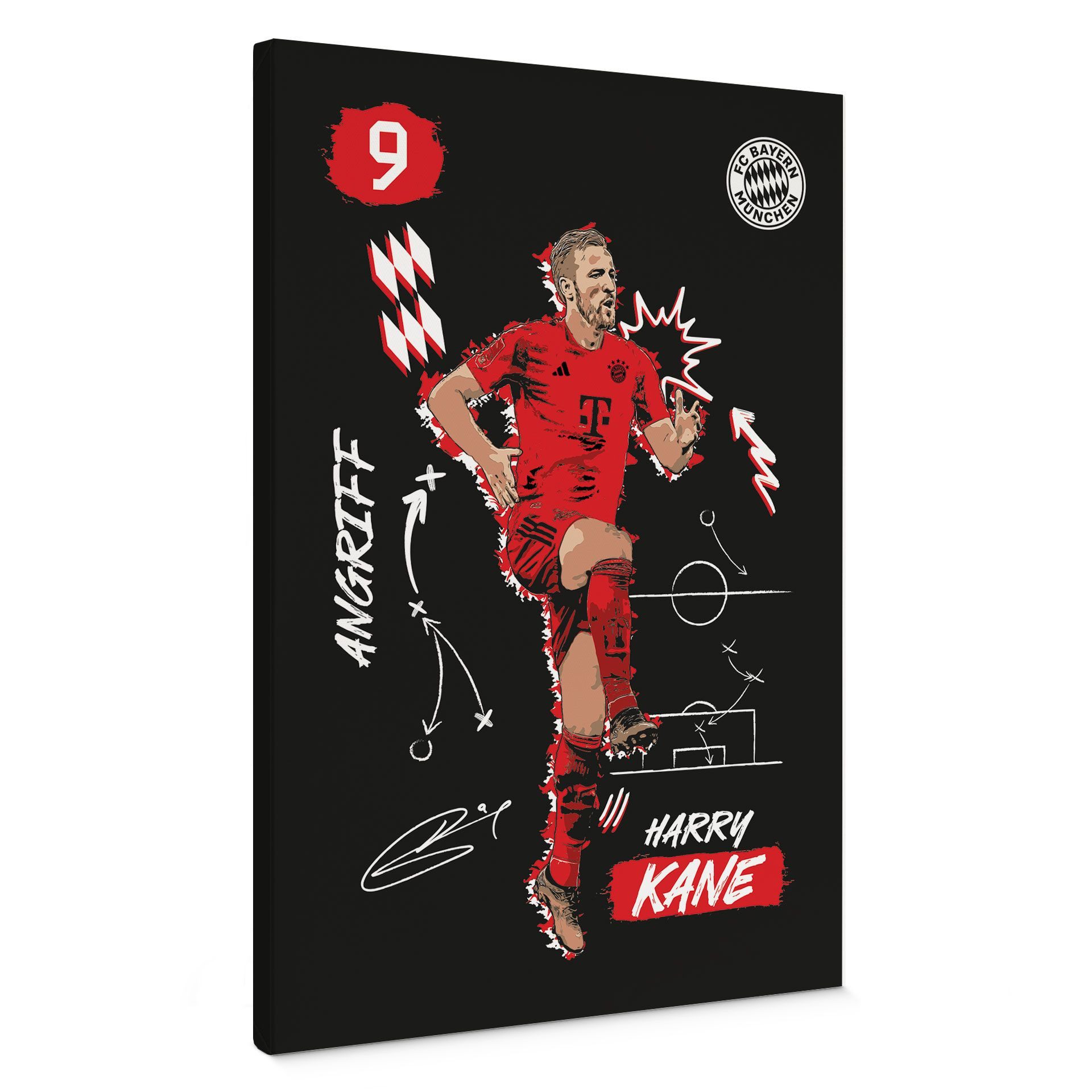 FC Bayern München Leinwandbild FCB Wandbild günstig online kaufen