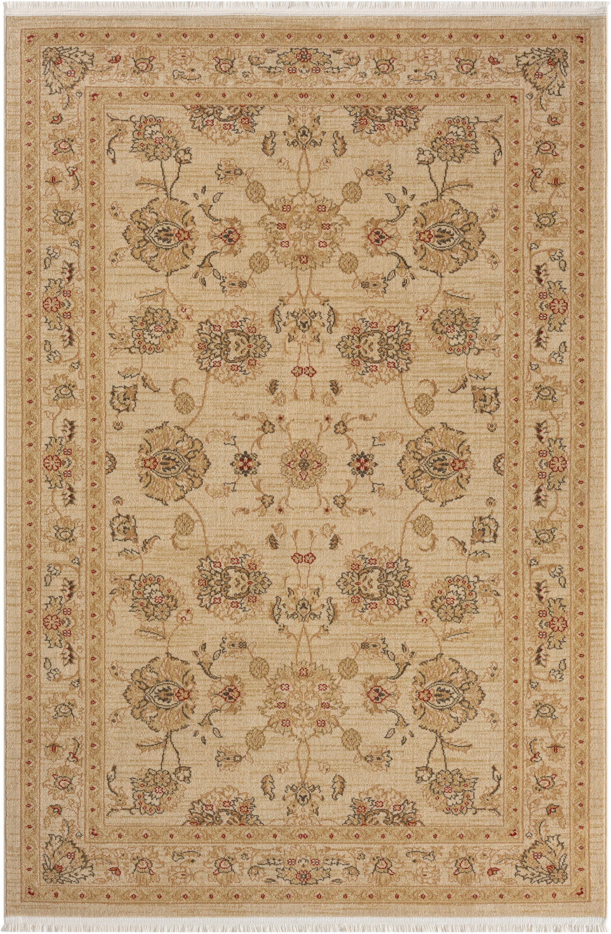 Myflair Möbel & Accessoires Teppich Maryam 4, rechteckig, Höhe: 7,5 mm, Kurzflor, Orient Optik, edler Glanz, mit Fransen, besonders weich