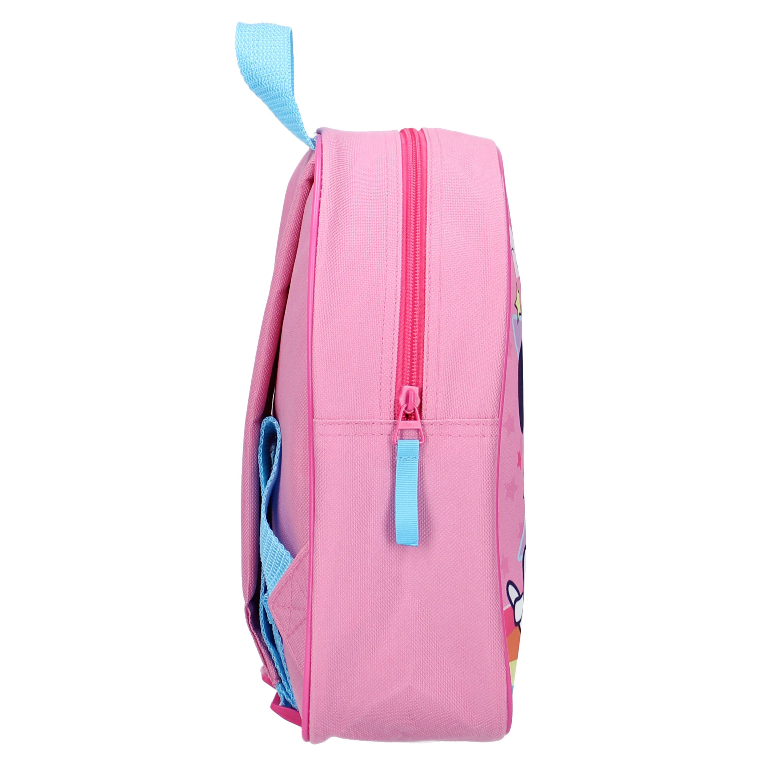 Vadobag Kinderrucksack 6 Liter Minnie Mouse Stars & Rainbows (1-tlg), Kindermotiv