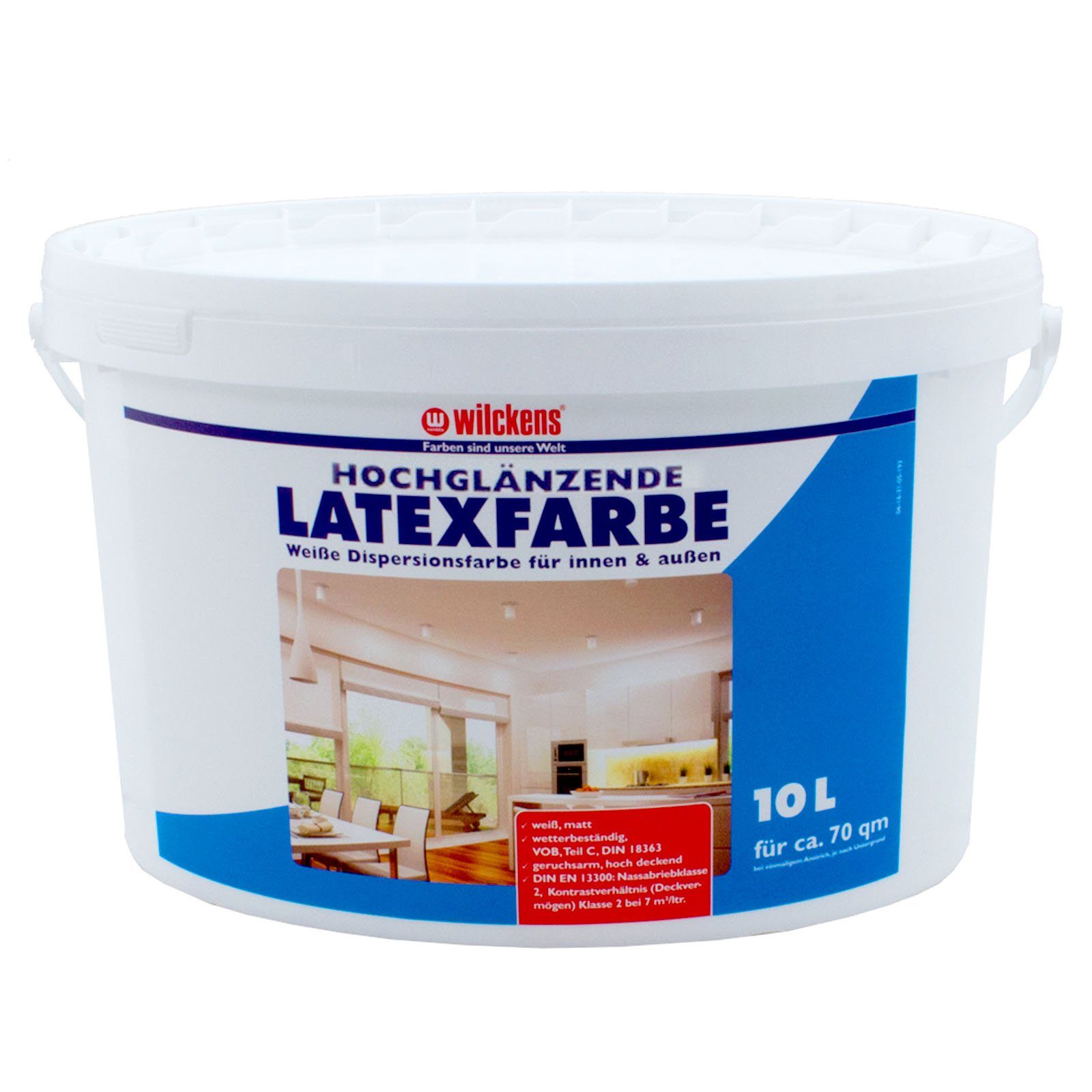 Wandfarbe Wilckens Farben Latexfarbe Hochglänzend, strapazierfähig