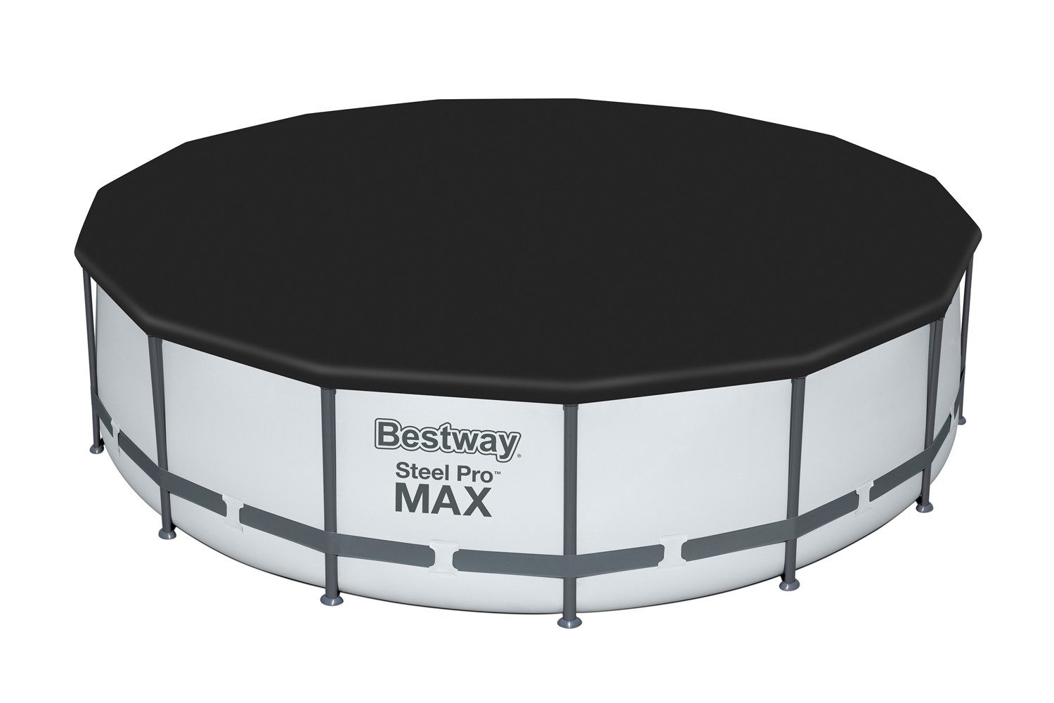 Pool-Abdeckplane Ø 470 cm (Packung, 1-St), schwarz, rund