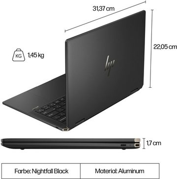 HP 14-eu0078ng Convertible Notebook (35,6 cm/14 Zoll, Intel Core Ultra 7 155H, ARC, 2000 GB SSD)