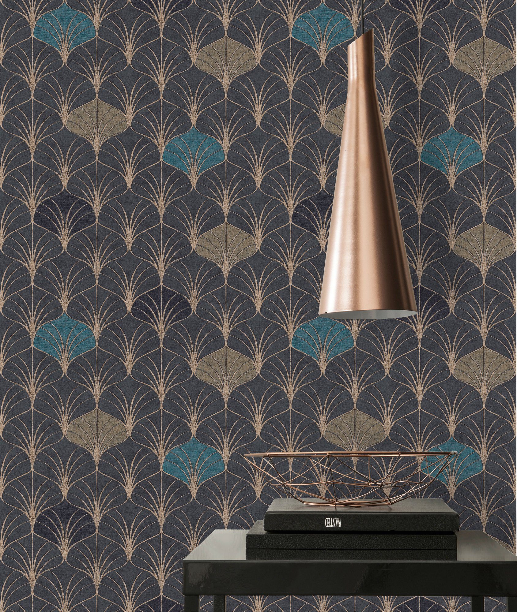 A.S. Création Vliestapete Pop Style, glatt, gemustert, ornamental, Geometrische Tapete Retro Tapeten Wohnzimmer Schlafzimmer Küche Design