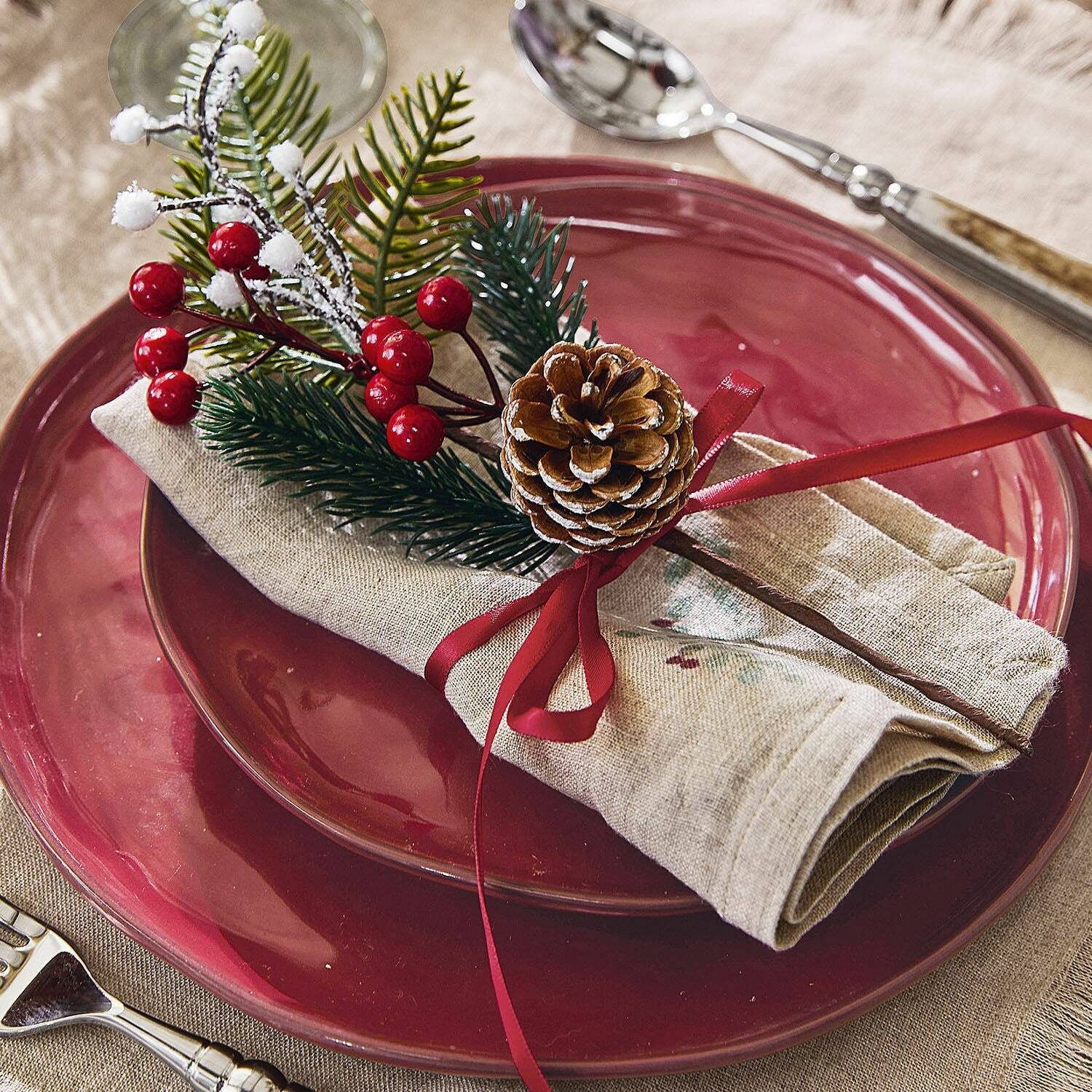 Mirabeau Stoffserviette Serviette 4er Set Lenius leinen