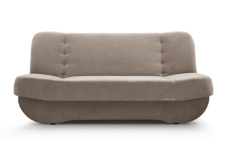 MOEBLO Schlafsofa Pafos, Sofa Kippsofa Klappsofa Clic-Clack, mit Schlaffunktion, mit Bettkasten