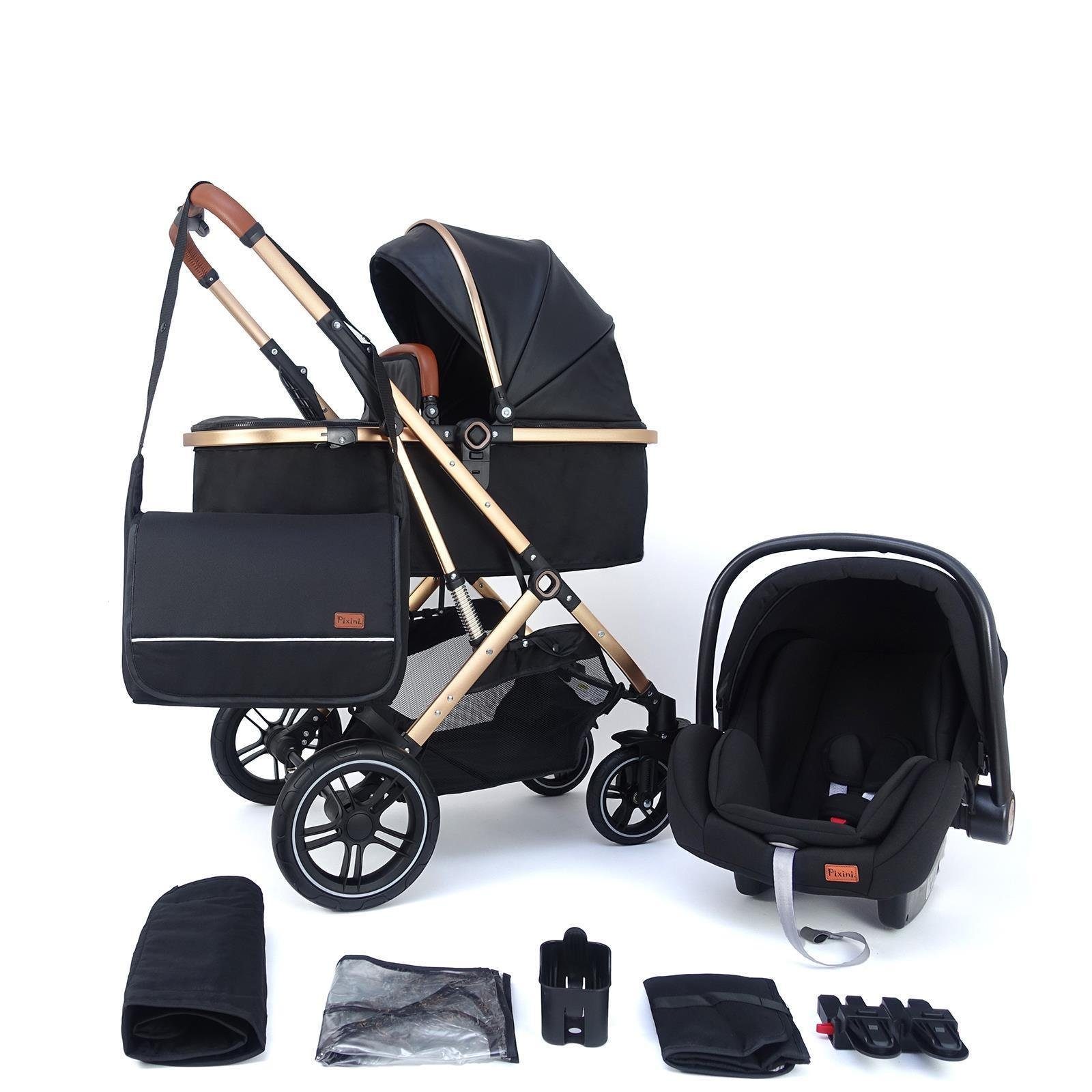 Pixini Kombi-Kinderwagen Pixini Lania Коляски 3in1 Set