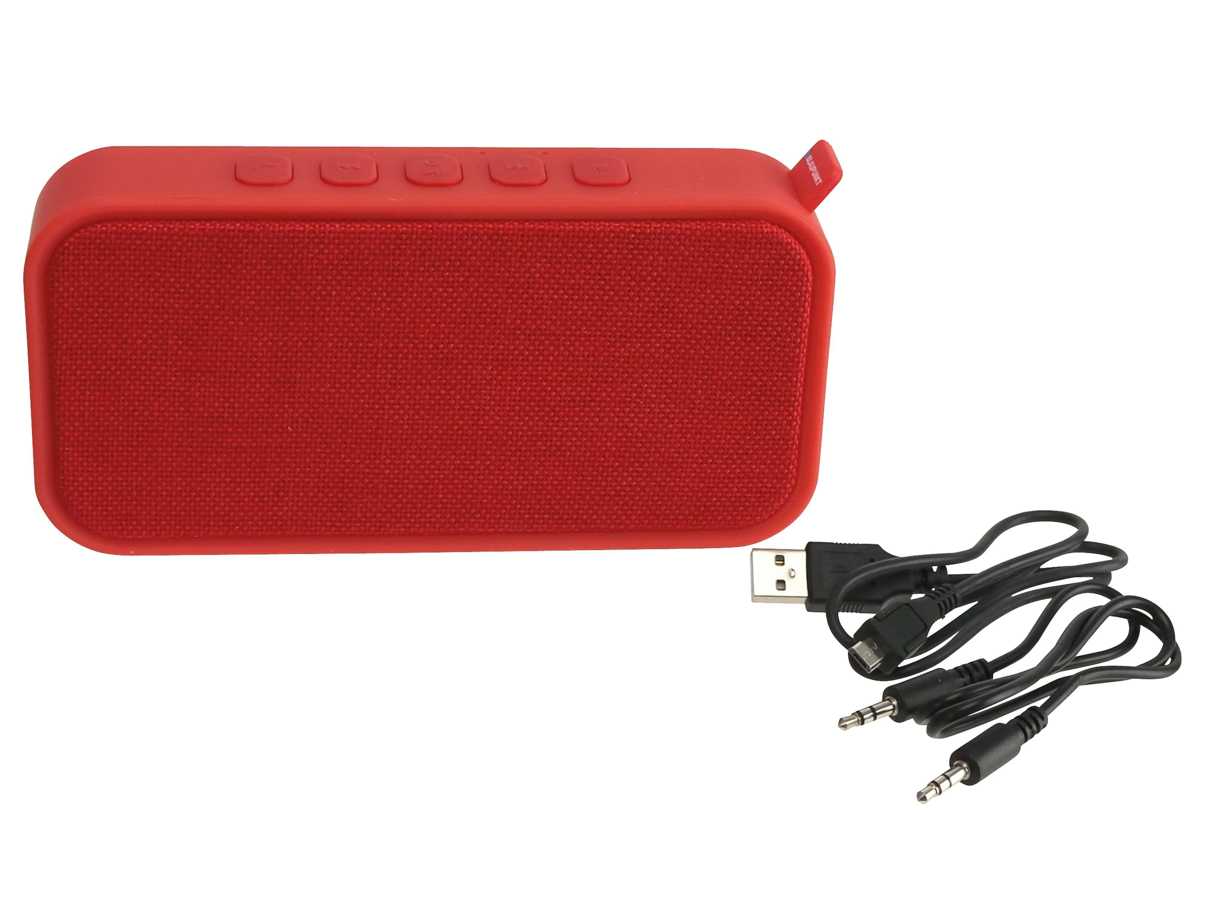 Portable- 60 Lautsprecher BLAUPUNKT Bluetooth-Lautsprecher rot RD, Blaupunkt BTR