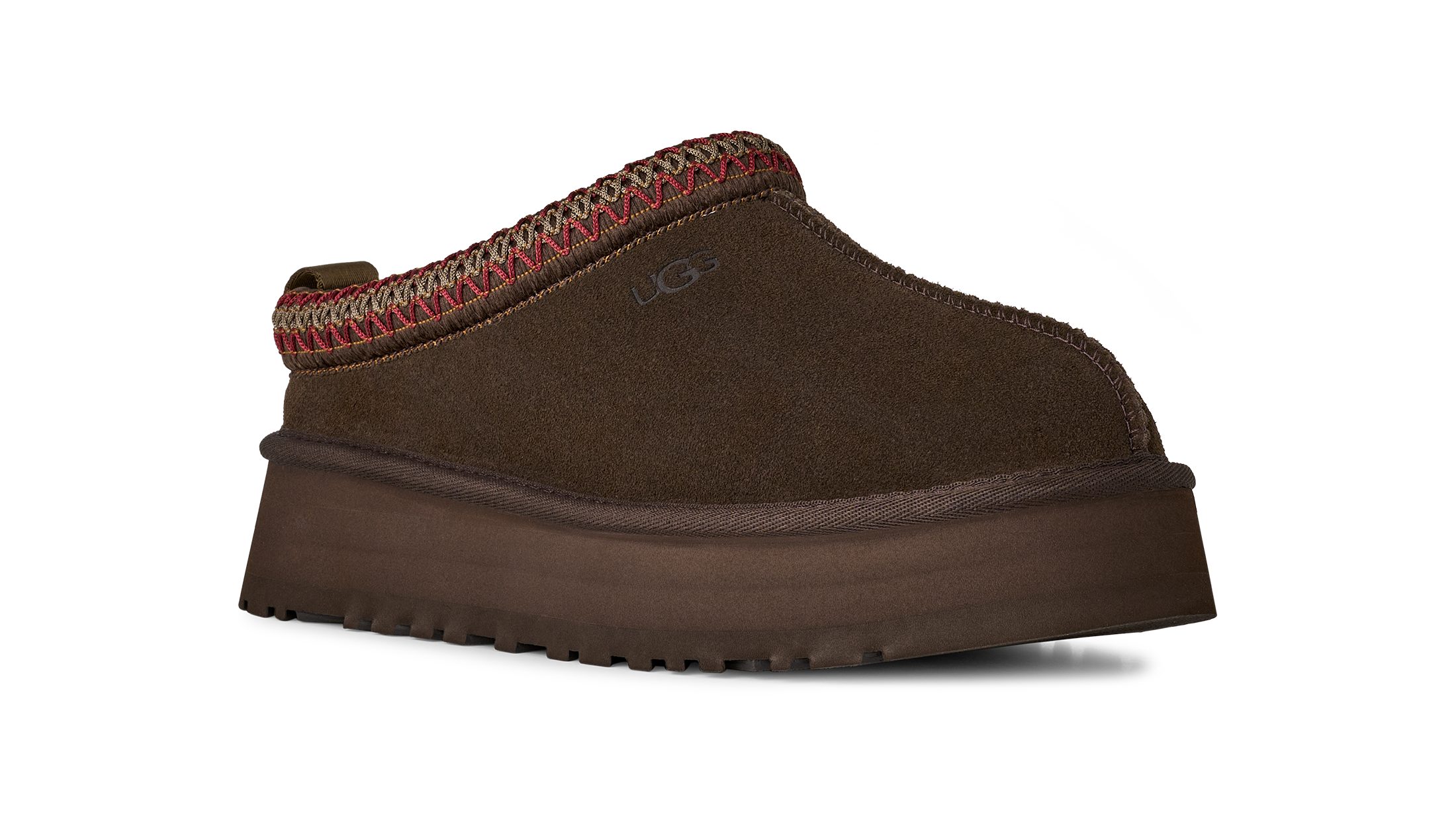 UGG W TAZZ II Slipper Pantoffel, Schlupfschuh, Mule mit Textilborde im Ethno-Look