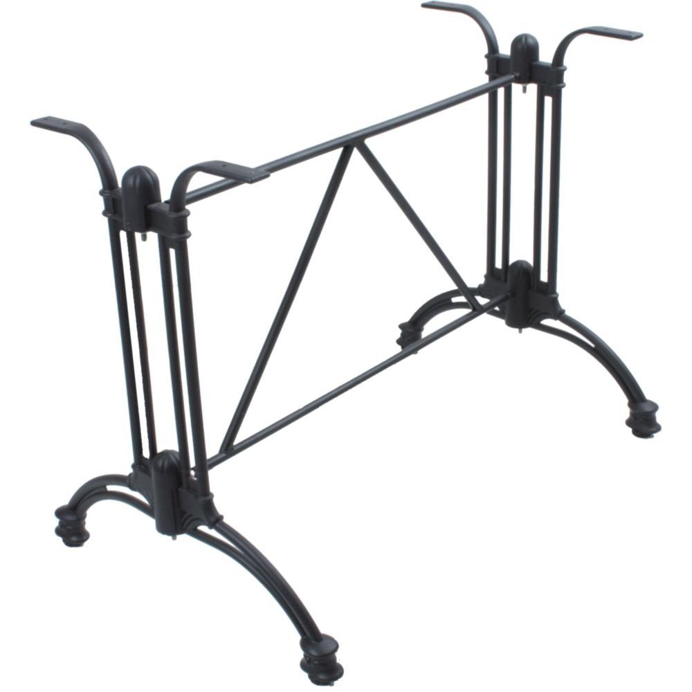 Harms Import Tischgestell aus Aluminium in Schwarz. Abmessungen (LxBxH) 94x60x70 cm