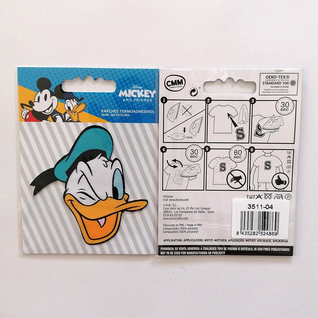 Thumbnail - Disney Aufnäher Bügelbild, Aufbügler, Applikationen, Patches, Flicken, zum aufbügeln, Polyester, Mickey Mouse Donald Duc...