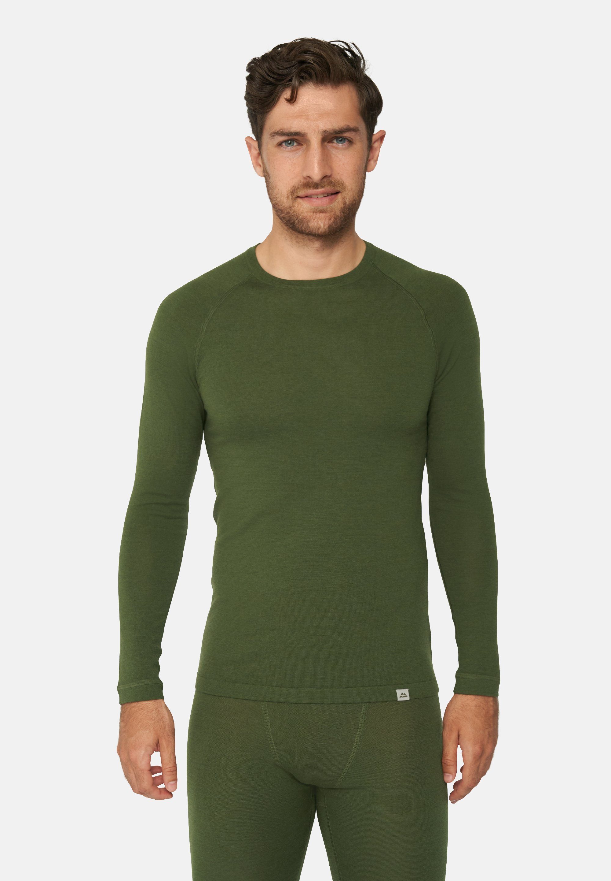 DANISH ENDURANCE Funktionsshirt Merino Langarm Shirt, Funktionsunterwäsche, weich & temperaturregulierend