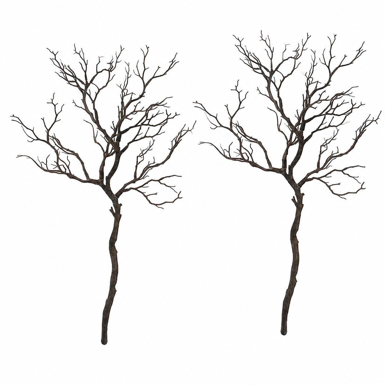Kunstzweig Kunst-Haselnusszweig braun ca. 95 cm naturgetreu, 2474U, Höhe 95 cm
