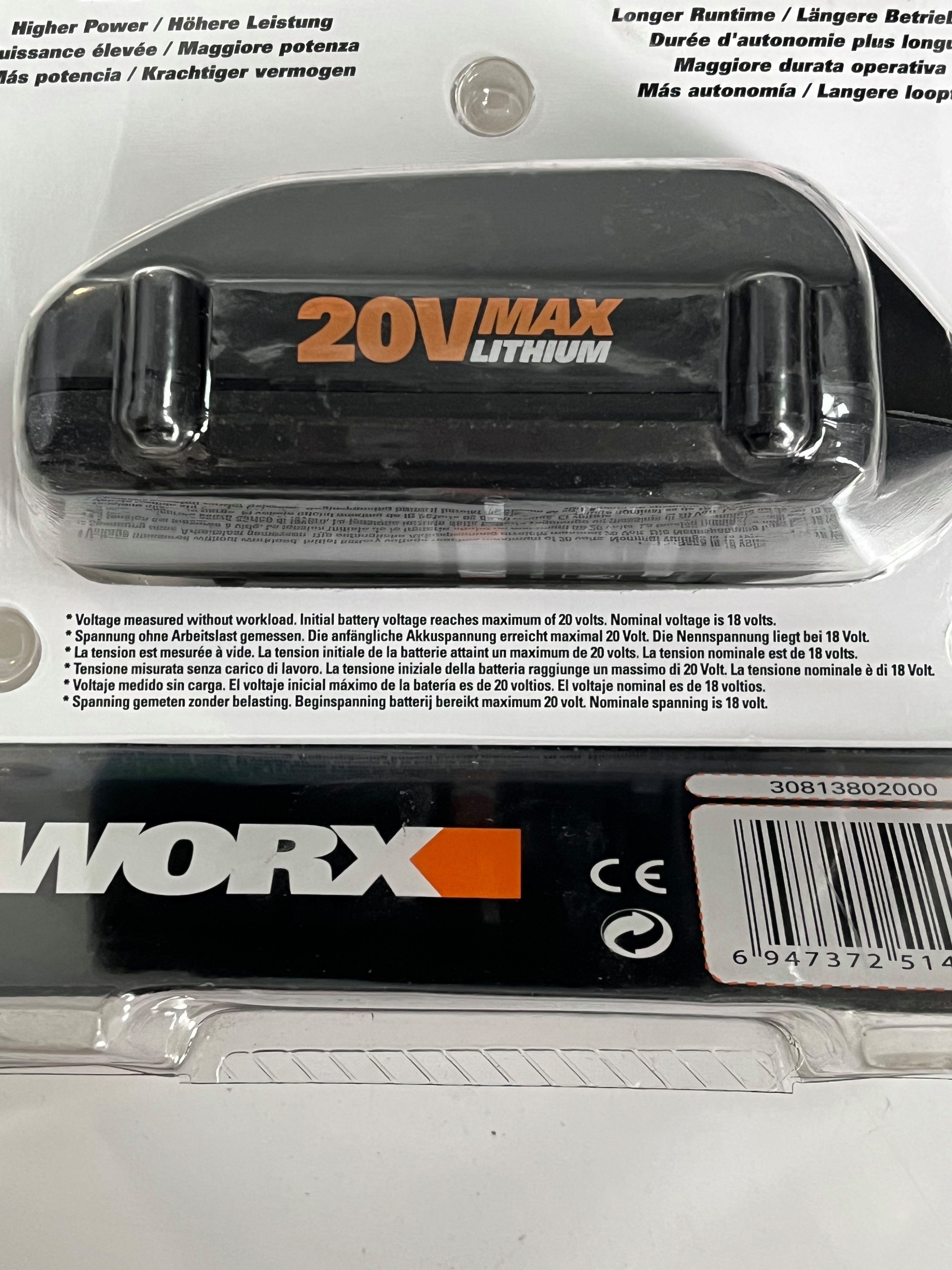 Worx Worx Ersatz - Akku 20 V 1,5Ah WA3520 Original Akku 1500 mAh (20 V)