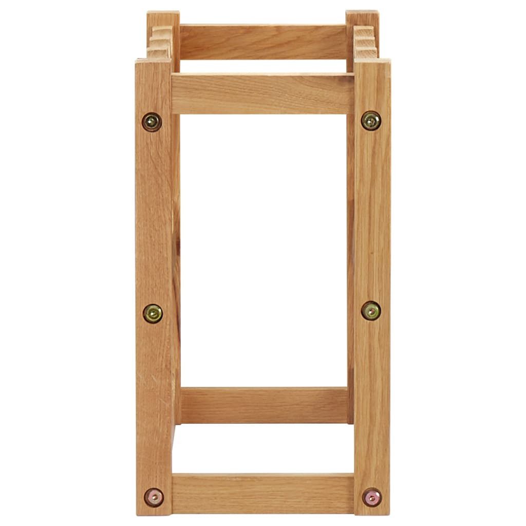 vidaXL Weinregal Weinregal für 12 Flaschen 47 x 21 x 36 cm Eiche Massivholz, 1-tlg.