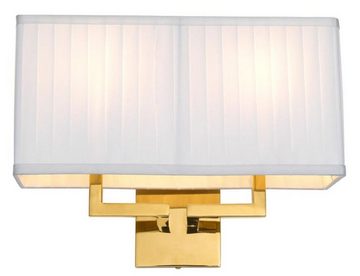 Casa Padrino Wandleuchte Luxus Wandleuchte Gold 36 x 13,5 x H. 27 cm - Wohnzimmer Wandlampe