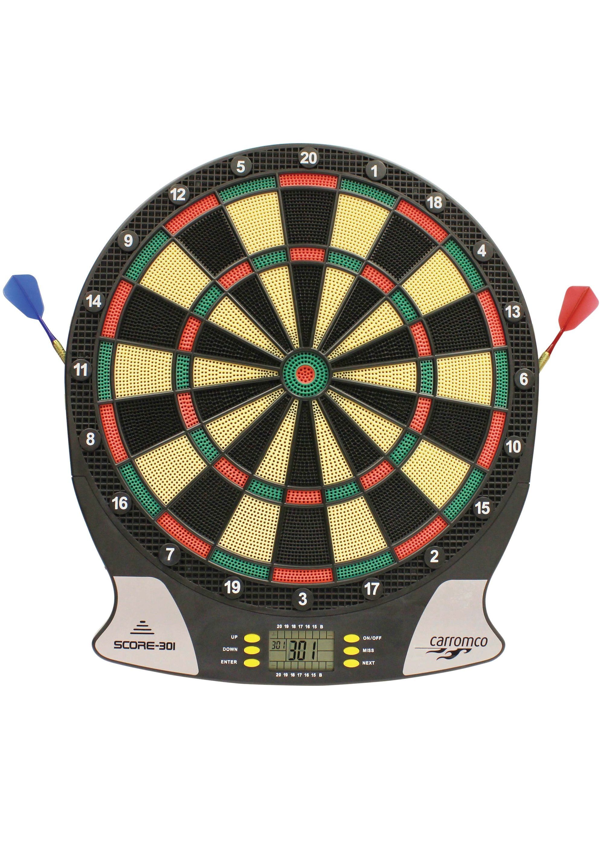 Carromco Dartscheibe Elektronische Dartscheibe, Elektronik Dartboard Score-301