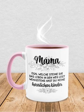 Shirtracer Tasse Mama hässliche Kinder - Lustige Geschenkideen Mutti Geschenk Muttertag, Keramik, Mama