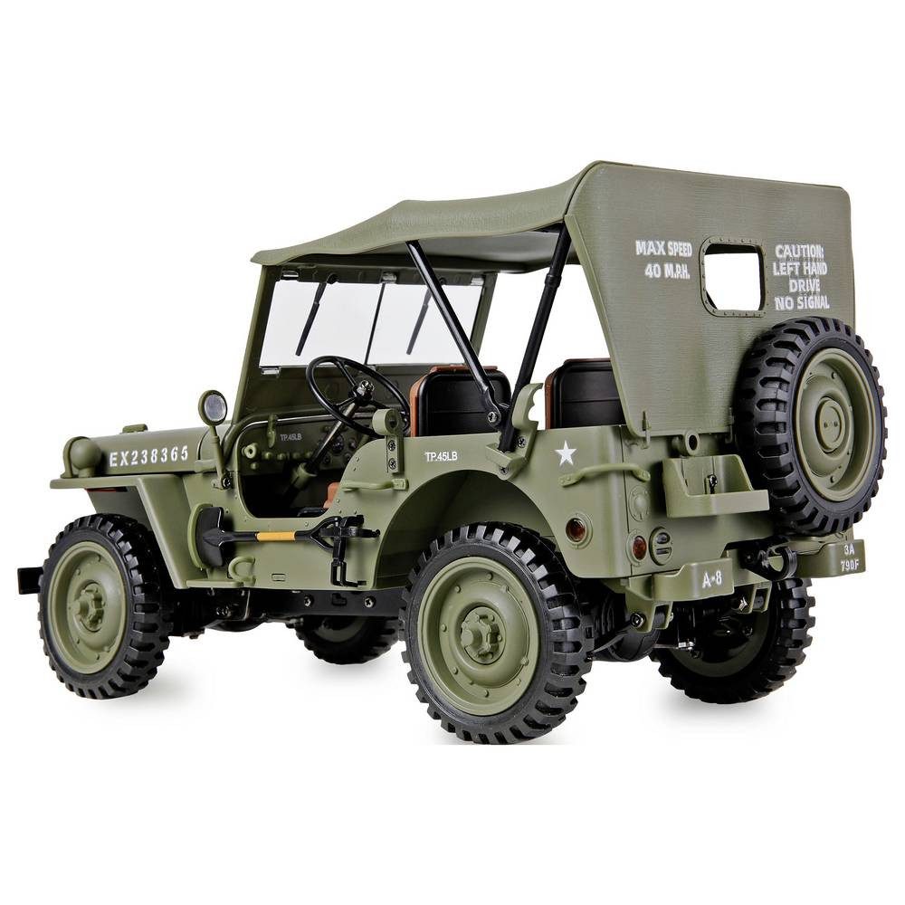 Amewi RC-Auto Jeep Willys MB Scale Crawler Brushed 1:14 RC Modellauto Elektro