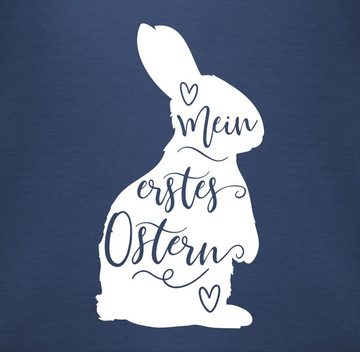 Shirtracer T-Shirt Mein erstes Ostern - Hasen Silhouette - weiß Ostergeschenke