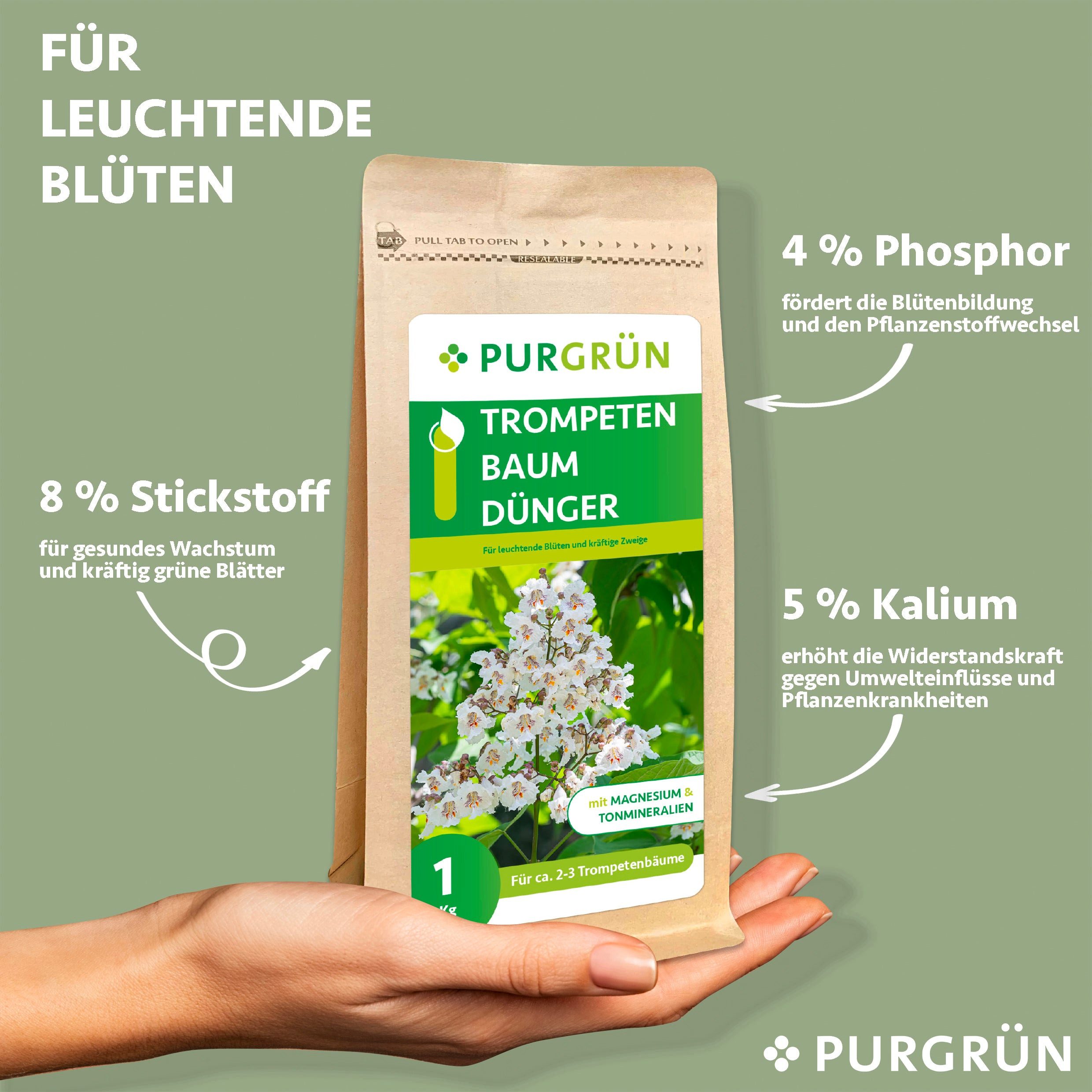 Purgrün Gartendünger Purgrün Trompetenbaum Dünger, NPK günstig online kaufen