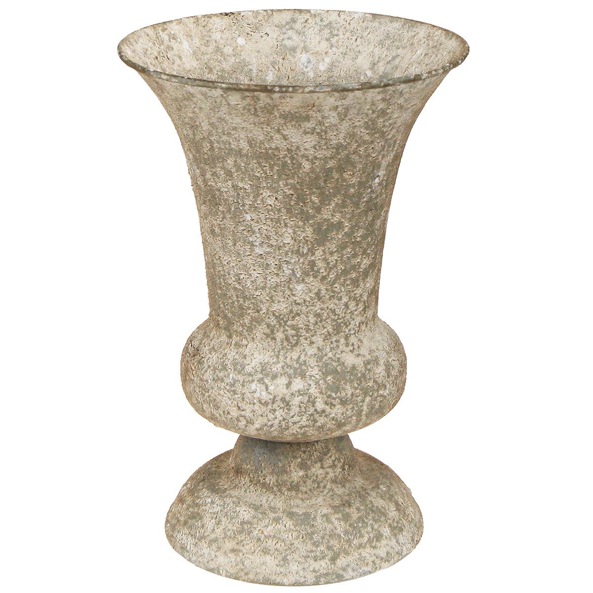 Dekoschale Pokalvase Metall Antik Deko Vase Rustikal Ø16,5 H24cm
