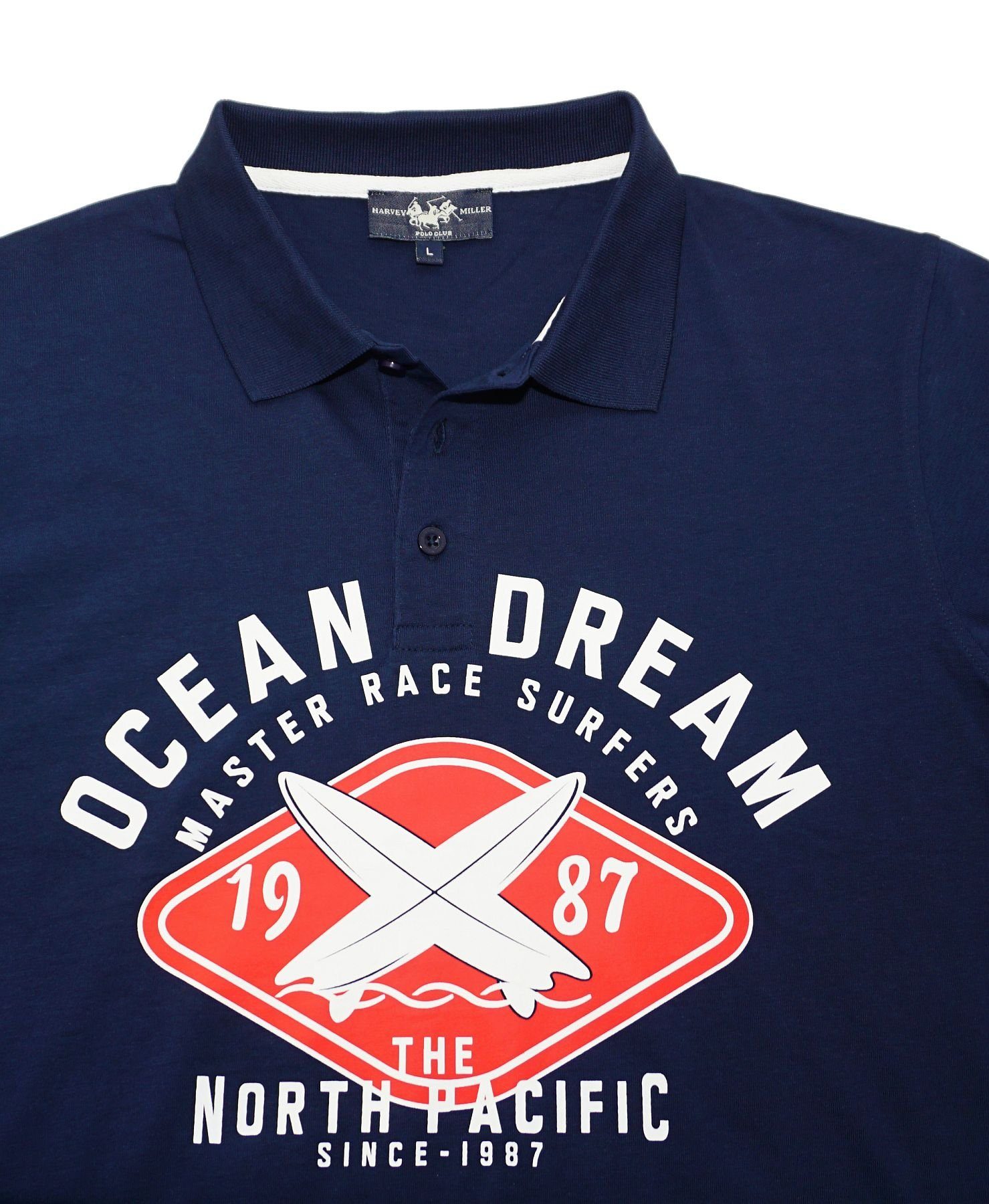 Polo Polohemd DREAM Poloshirt Harvey Shortsleeve dunkelblau OCEAN Poloshirt Miller