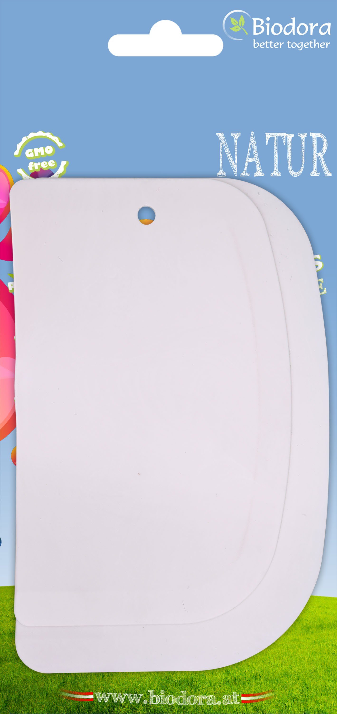 Biodora Backpinsel Biodora Bio-PE Teigschaber 2er-Set – Teigkarten - Made in EU, Bio PE benötigt von Natur aus keine Weichmacher
