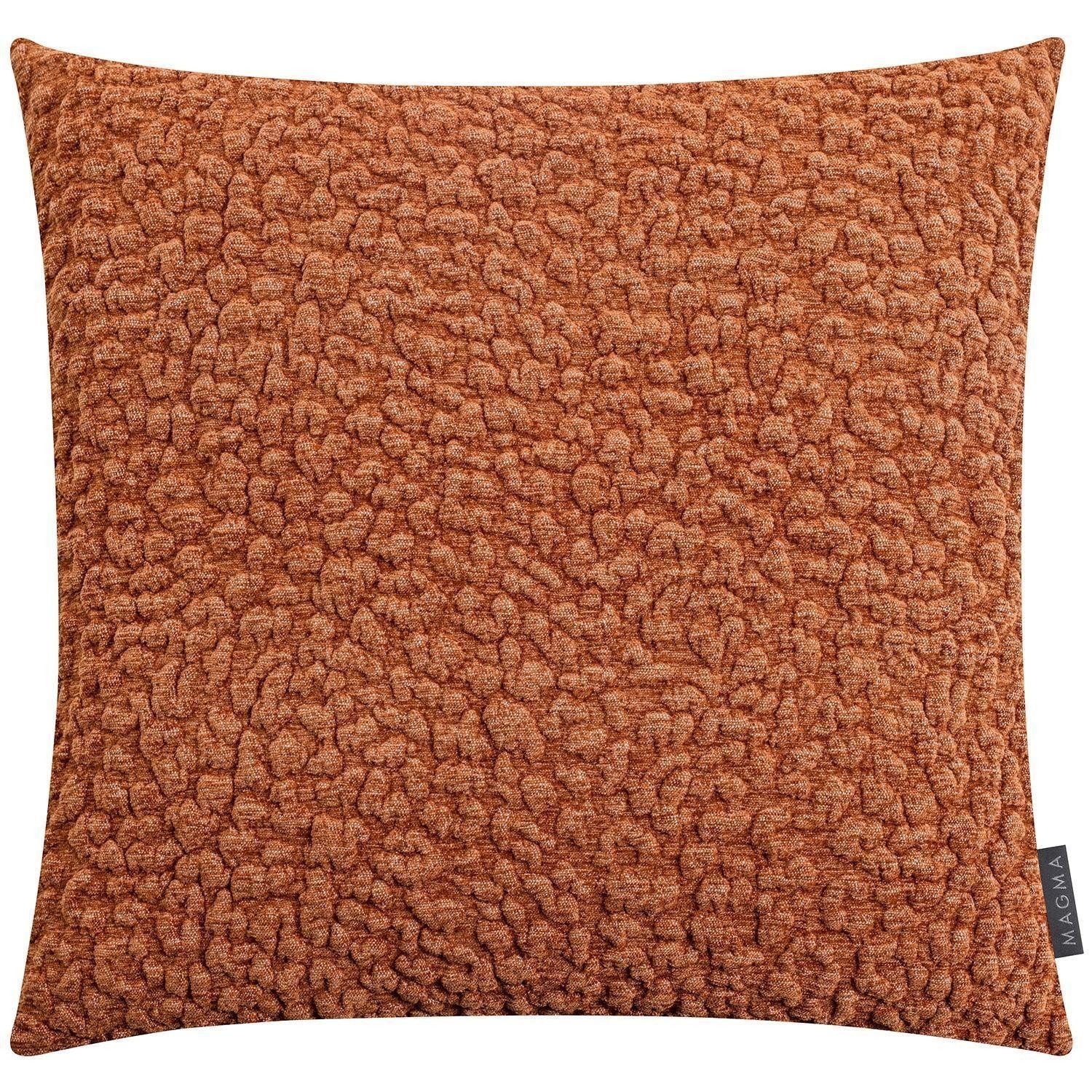 Magma Heimtex Kissenhülle COSMO, 50 x 50 cm, Kupferfarben, Polyester, (1 Stück), mit 3D-Effekt und Samtoptik, mit Reißverschluss