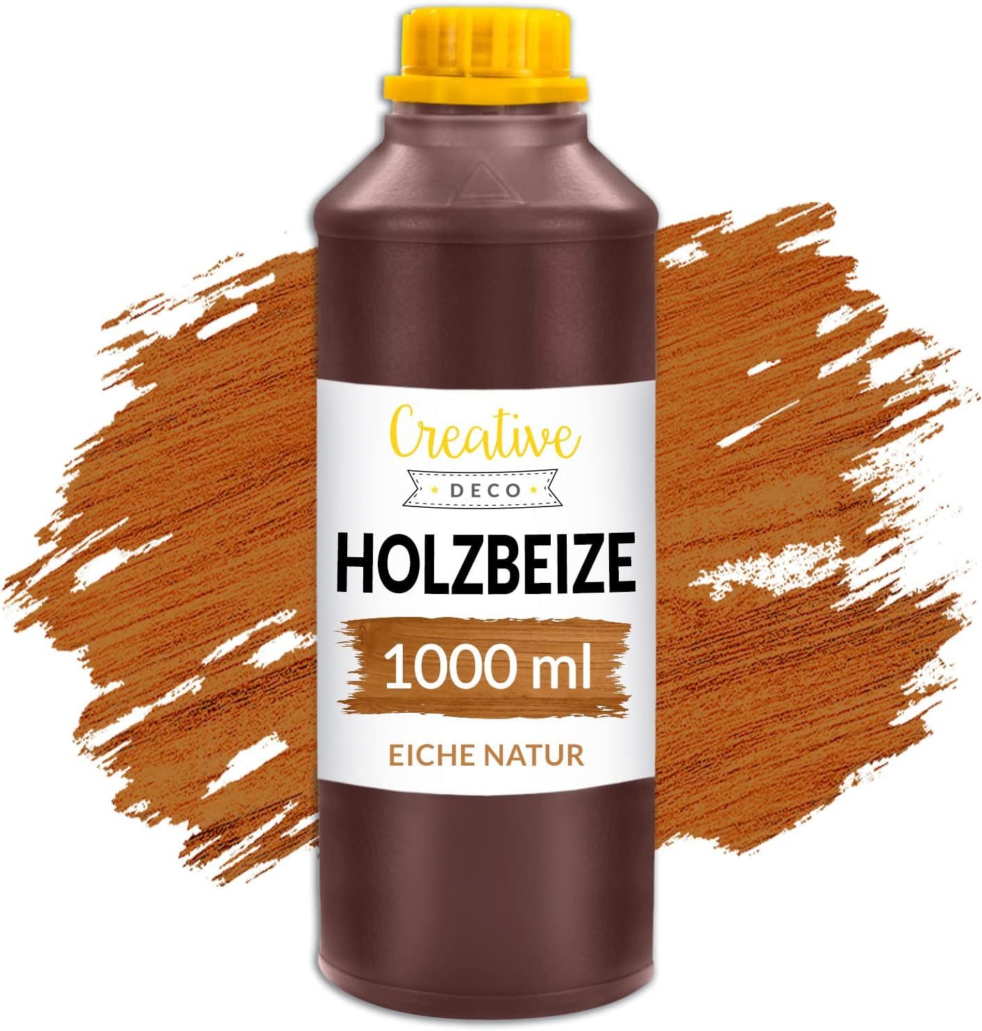 Creative Deco Holzbeize auf Wasserbasis 1L Holz Farbe, Schnelltrocknender Lack, Varnish, schnelltrocknend