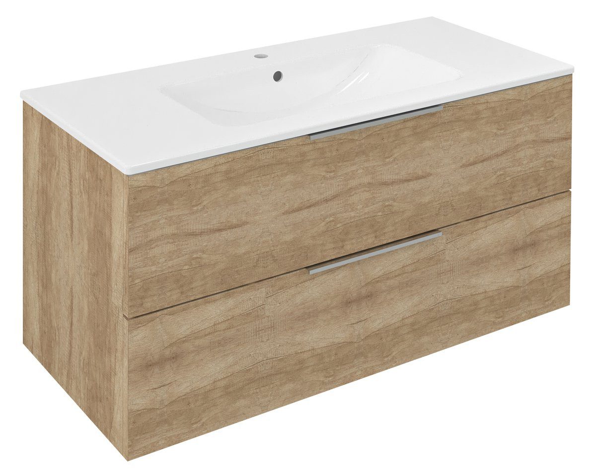 Sapho Waschbeckenunterschrank CIRASA Unterschrank 99,8x52x46cm, Eiche Alabama Sapho-CR100-2222