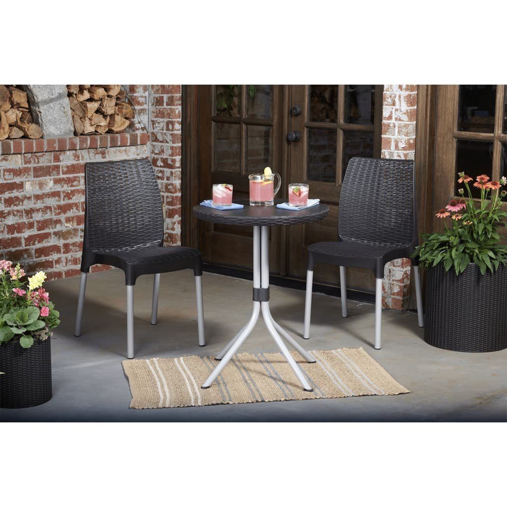 Keter Gartenlounge-Set Bistro-Set Chelsea Graphit 223562, (1-tlg)