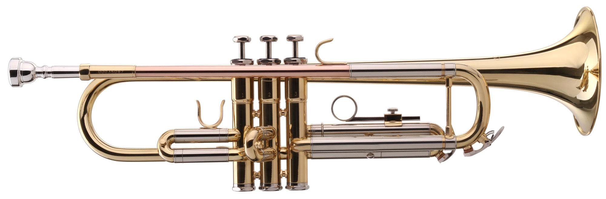 Classic Cantabile Bb-Trompete TR-40 Trompete, (inkl. Koffer & Mundstück), Mundrohr: Goldmessing, Schallbecher: 125 mm