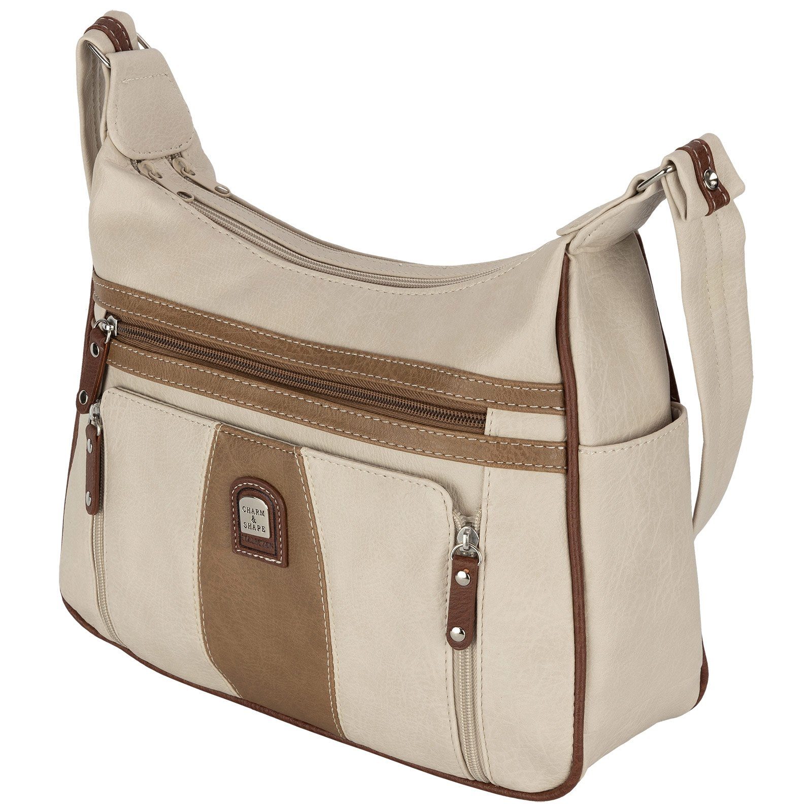 EAAKIE Umhängetasche Damen Tasche Schultertasche Umhängetasche Leder Optik Handtasche, als Schultertasche, Umhängetasche tragbar – Bild 4 von 5