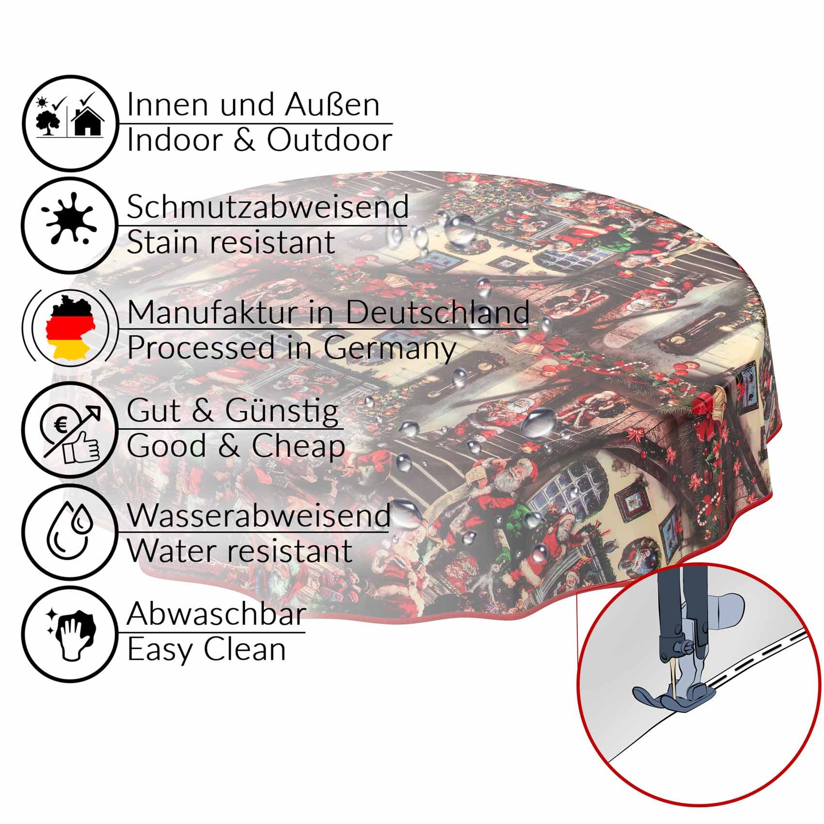 ANRO Tischdecke Wachstuchtischdecke Gartentischdecke Wachstischdecke (1-tlg günstig online kaufen