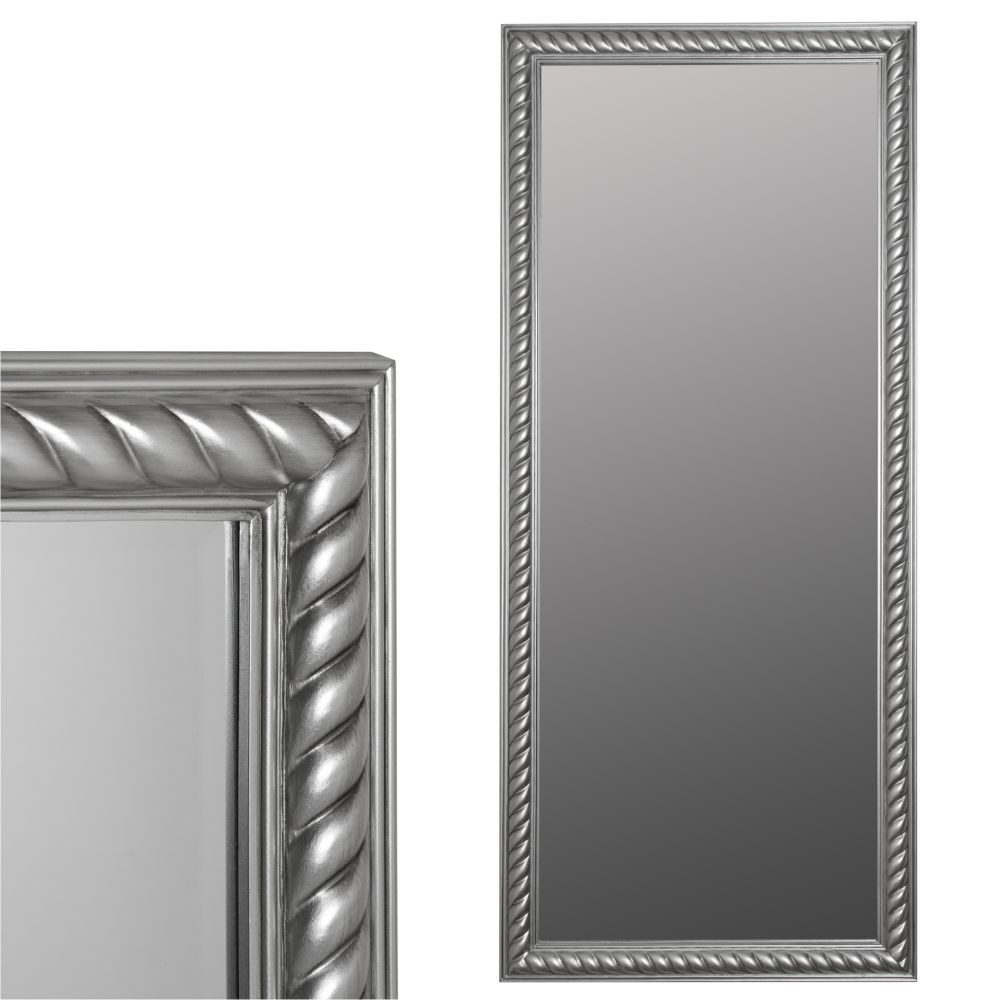 LebensWohnArt Wandspiegel Traumhafter Spiegel MIRA 150x60cm antik-silber Facette