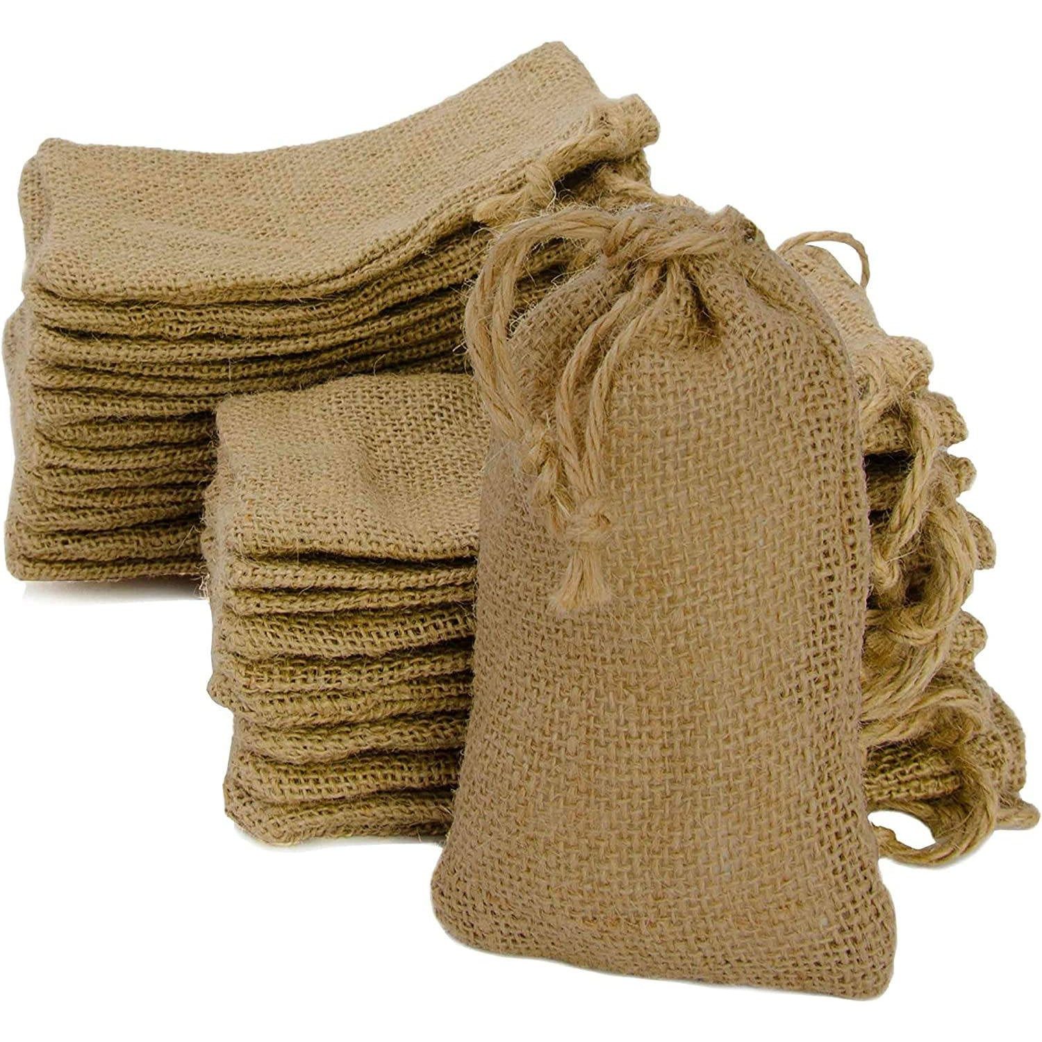 wisefood Küche 24-tlg., Jutesäckchen - natur 9x15cm (Naturfaser) - 24er Set - 1 Set