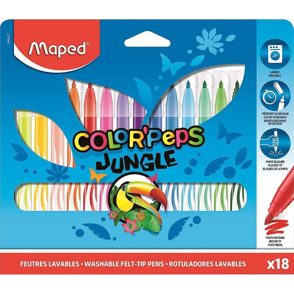 MAPED Marker Color'Peps Dschungel 18 Stk.