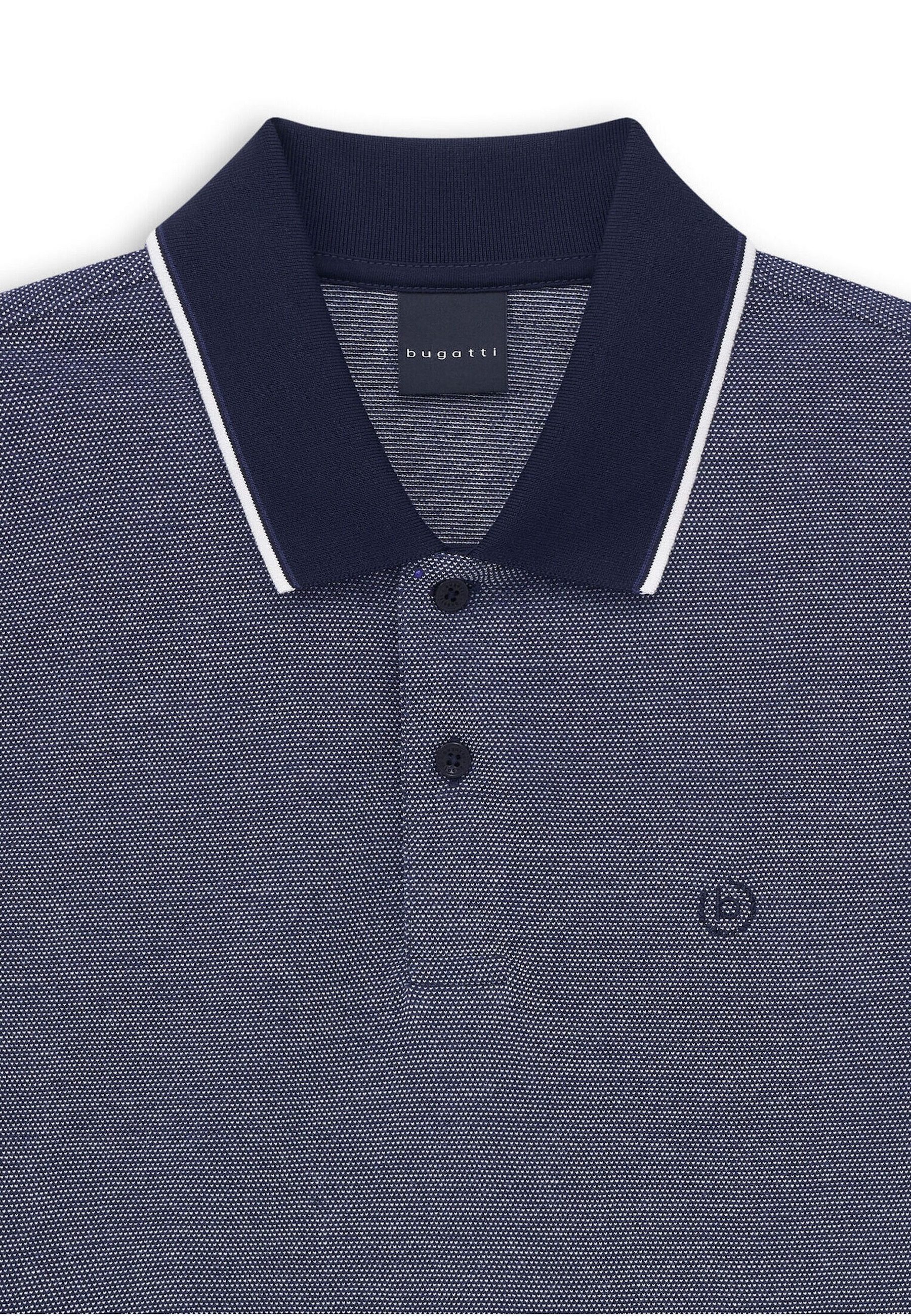 bugatti Poloshirt Modern Fit mit dezenter Stickerei