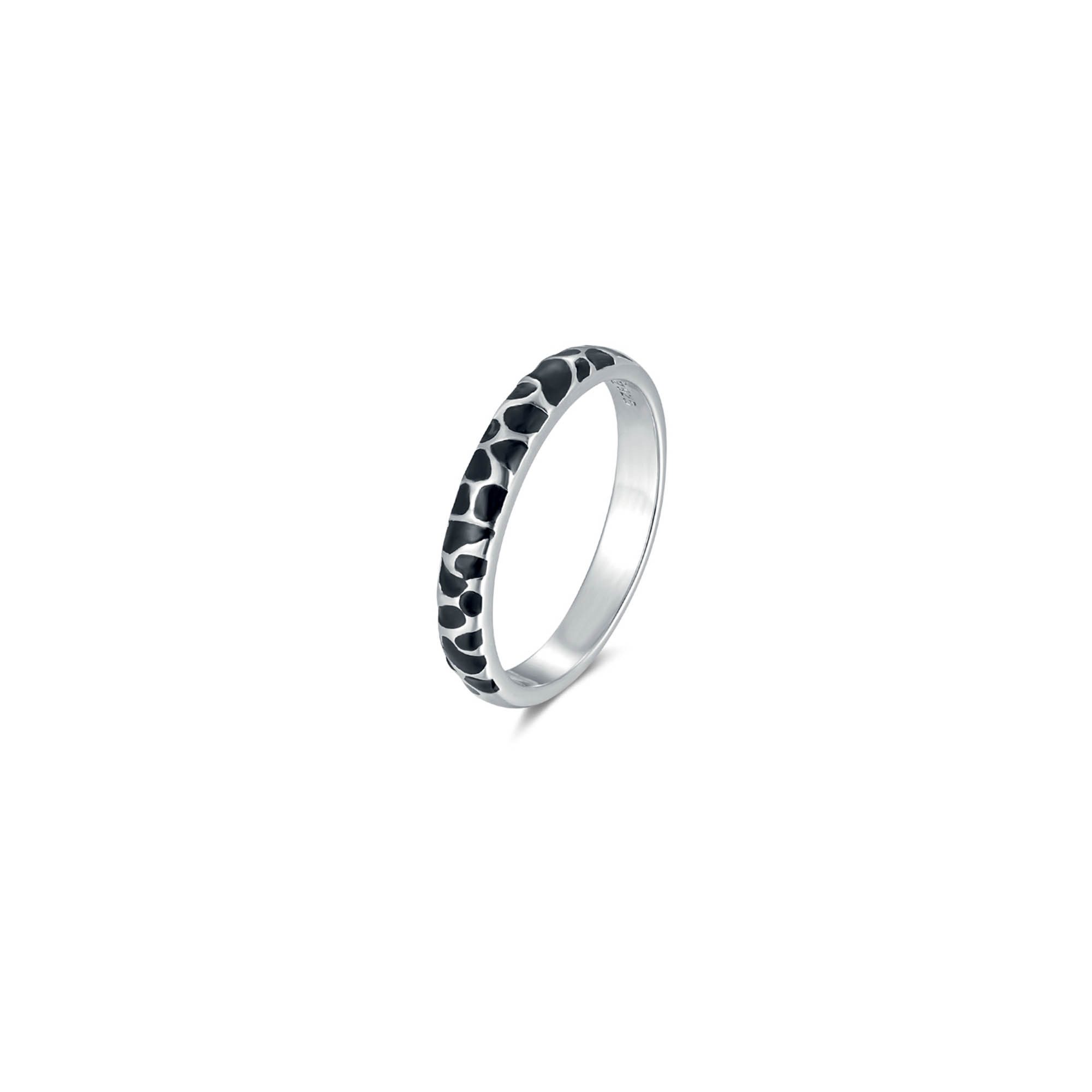 Seinerzeit FLORA & FAUNA Silberring Jasper Leoparden Ring, Schmuck aus 925 Sterling Silber (Von der faszinierenden Welt der Safari und der wilden Schönheit Afrikas inspirierter Damenschmuck mit liebevoll gestaltetem Tiermotiv – ein besonderer Begleiter im