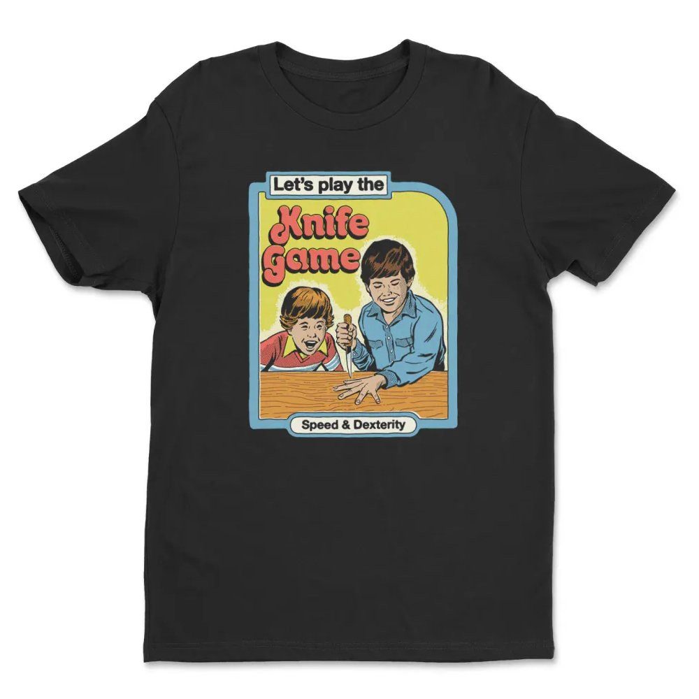 Steven Rhodes T-Shirt Let'S Play The Knife Game T-Shirt