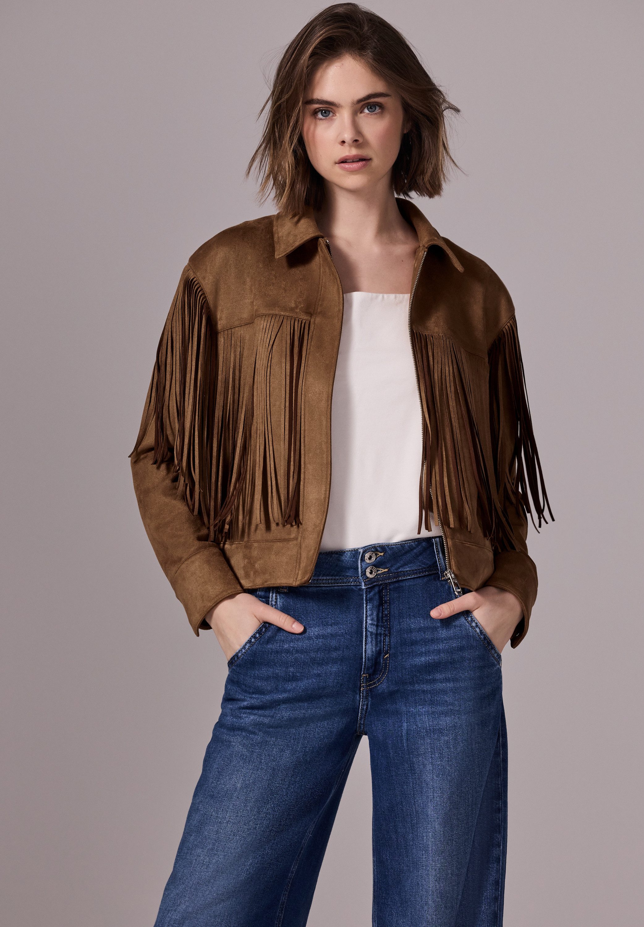 Lederimitatjacke