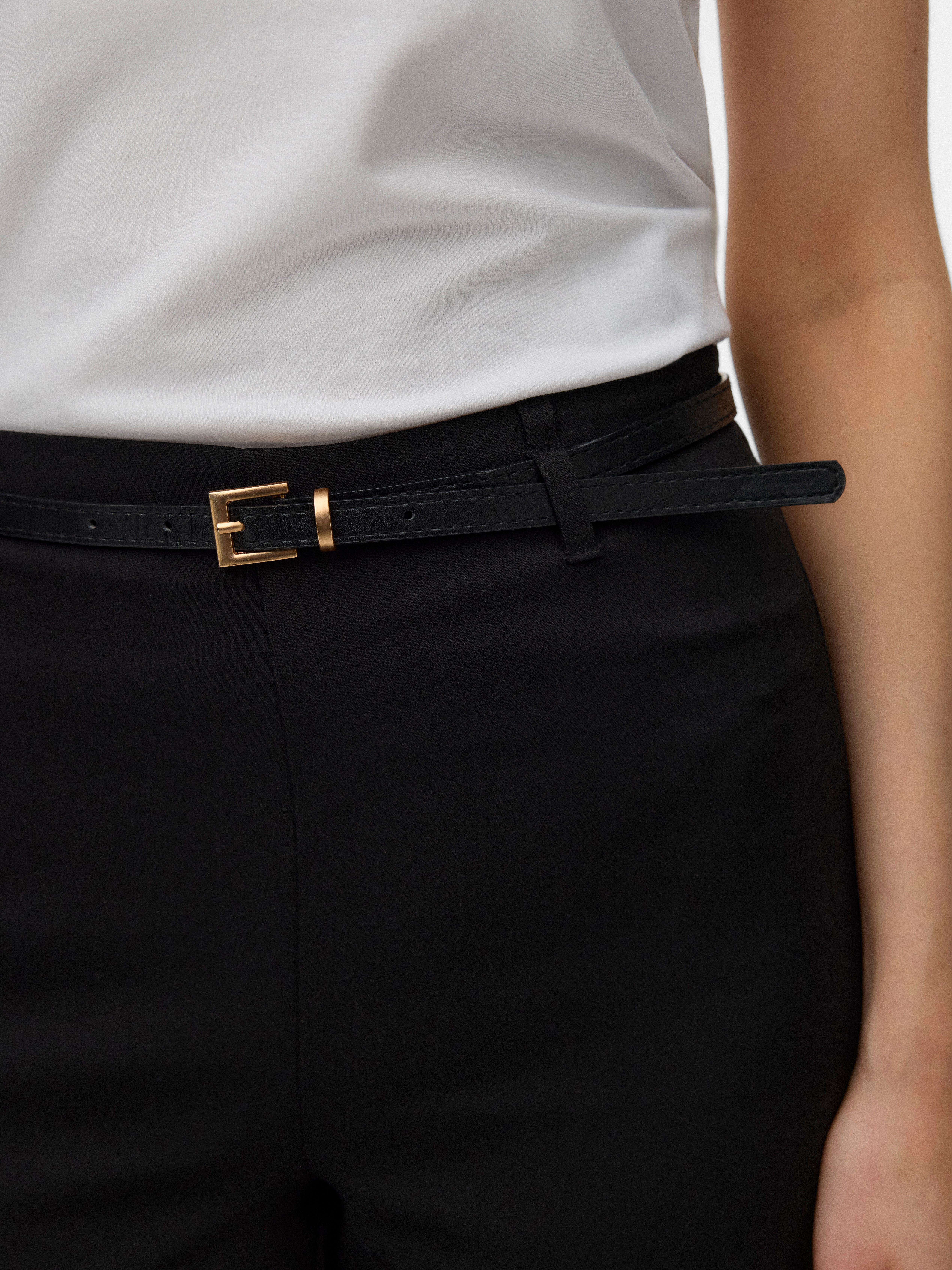 Vero Moda Anzughose VMELMA HW WIDE CULOTTE BELT PANT NOOS