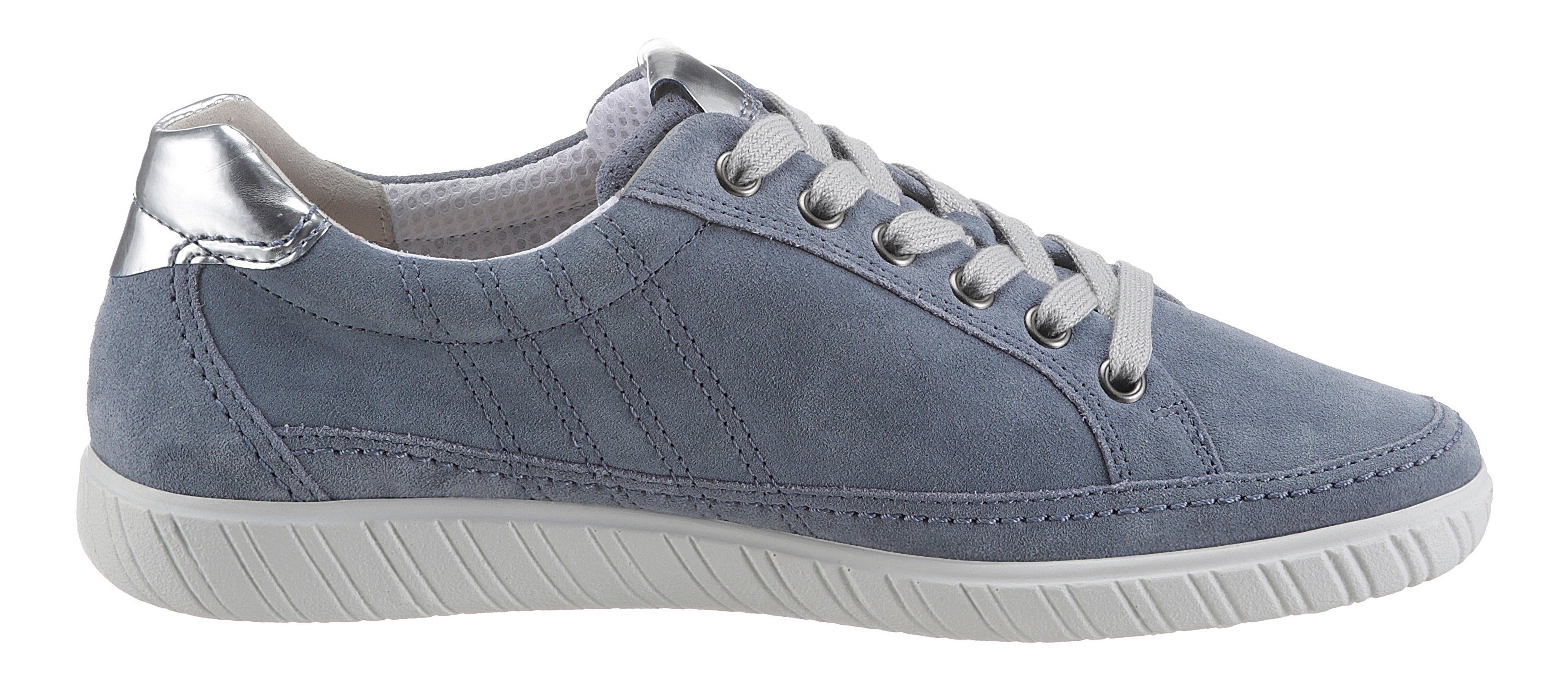 YORK in Sneaker hellblau-silberfarben Look Gabor sportivem