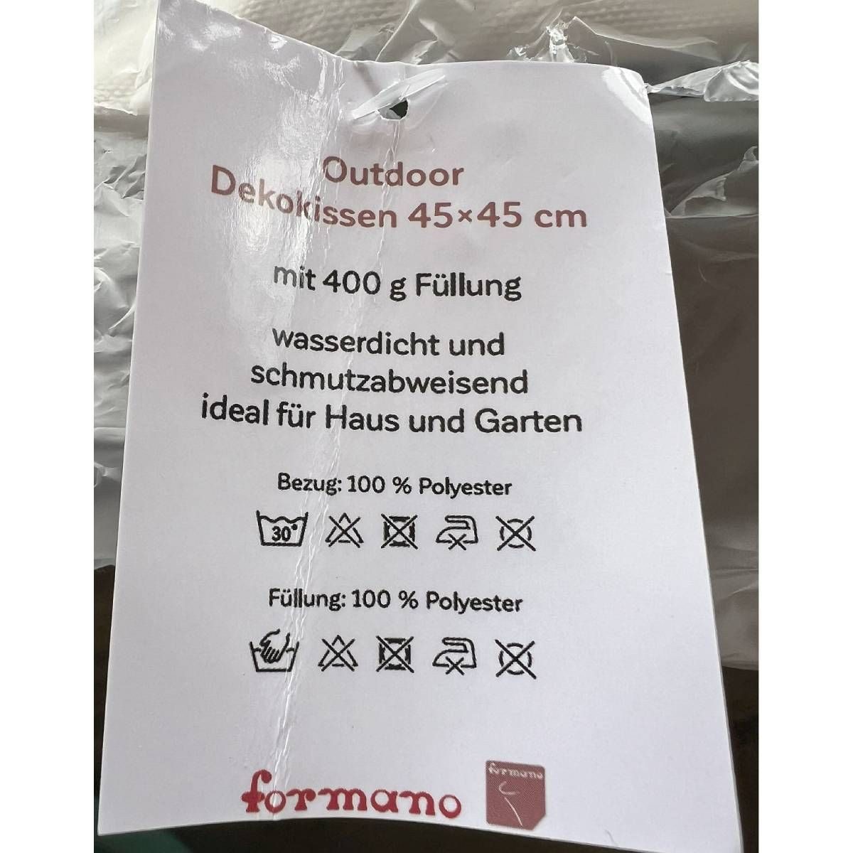 formano Dekokissen Outdoorkissen wetterbeständig 45 x 45cm verschiedene Motive, Kissenhülle mit Füllung wetterfest