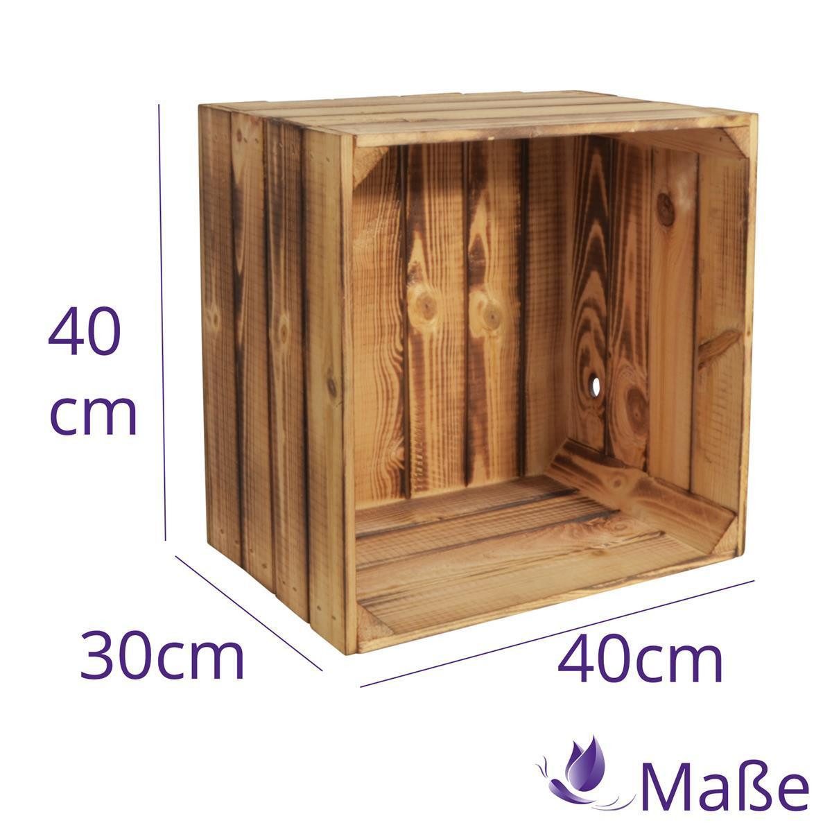 CHICCIE Weinregal Wino Flaschenregal aus Holz Geflammt, 1-tlg.