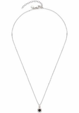 LEONARDO Kette mit Anhänger Halskette Isa, 023346, 023348, mit Glasstein oder Glasperle und Zirkonia (synth)